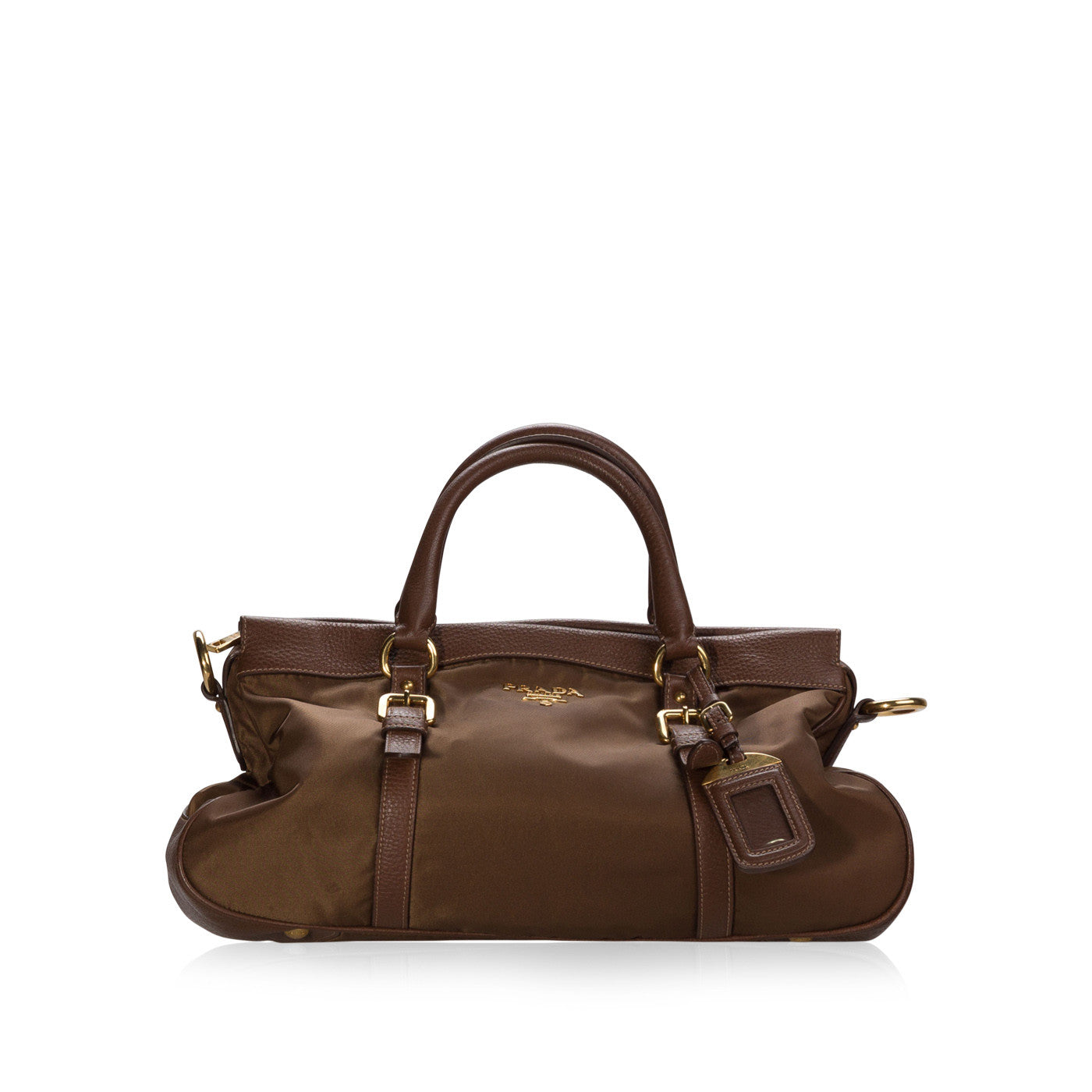 Prada Bauletto Tessuto Tote Bag