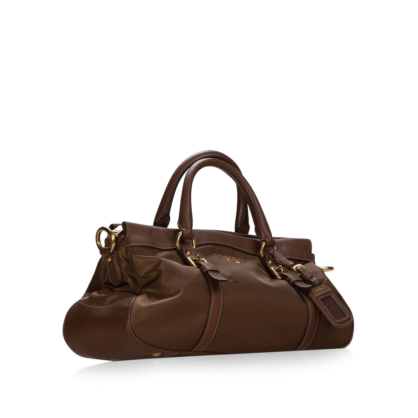 Prada Bauletto Tessuto Tote Bag