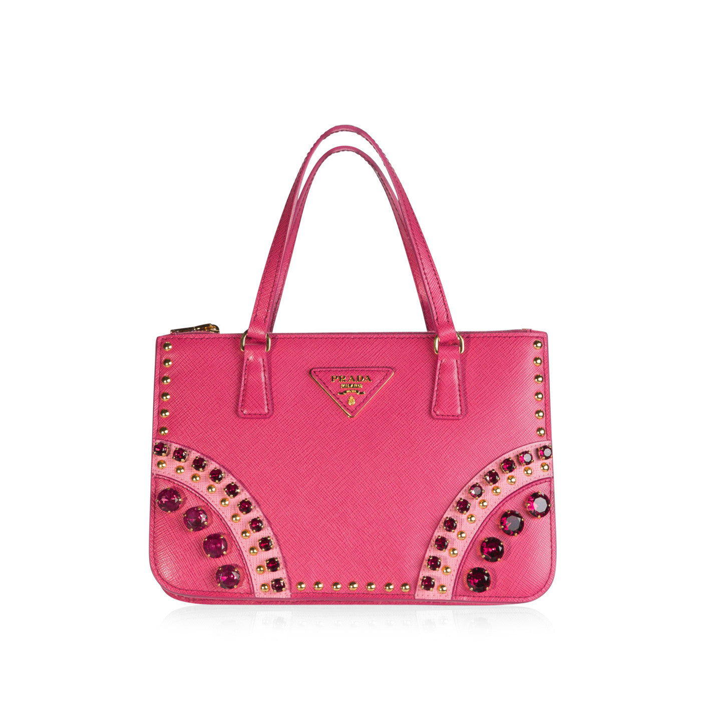 Prada Petite Fuxia Gerani Tote Bag