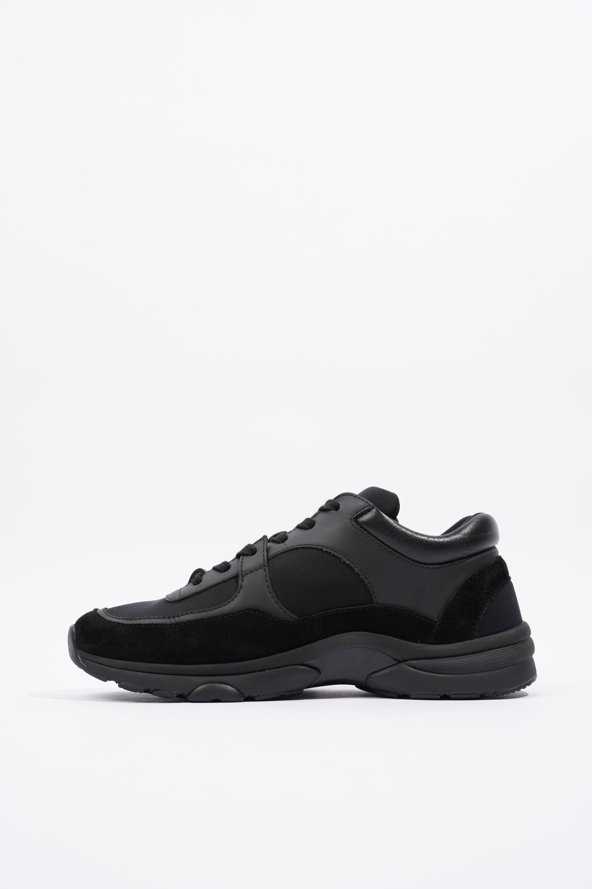 Chanel CC Logo Sneaker Black Suede EU 37.5 UK 4.5