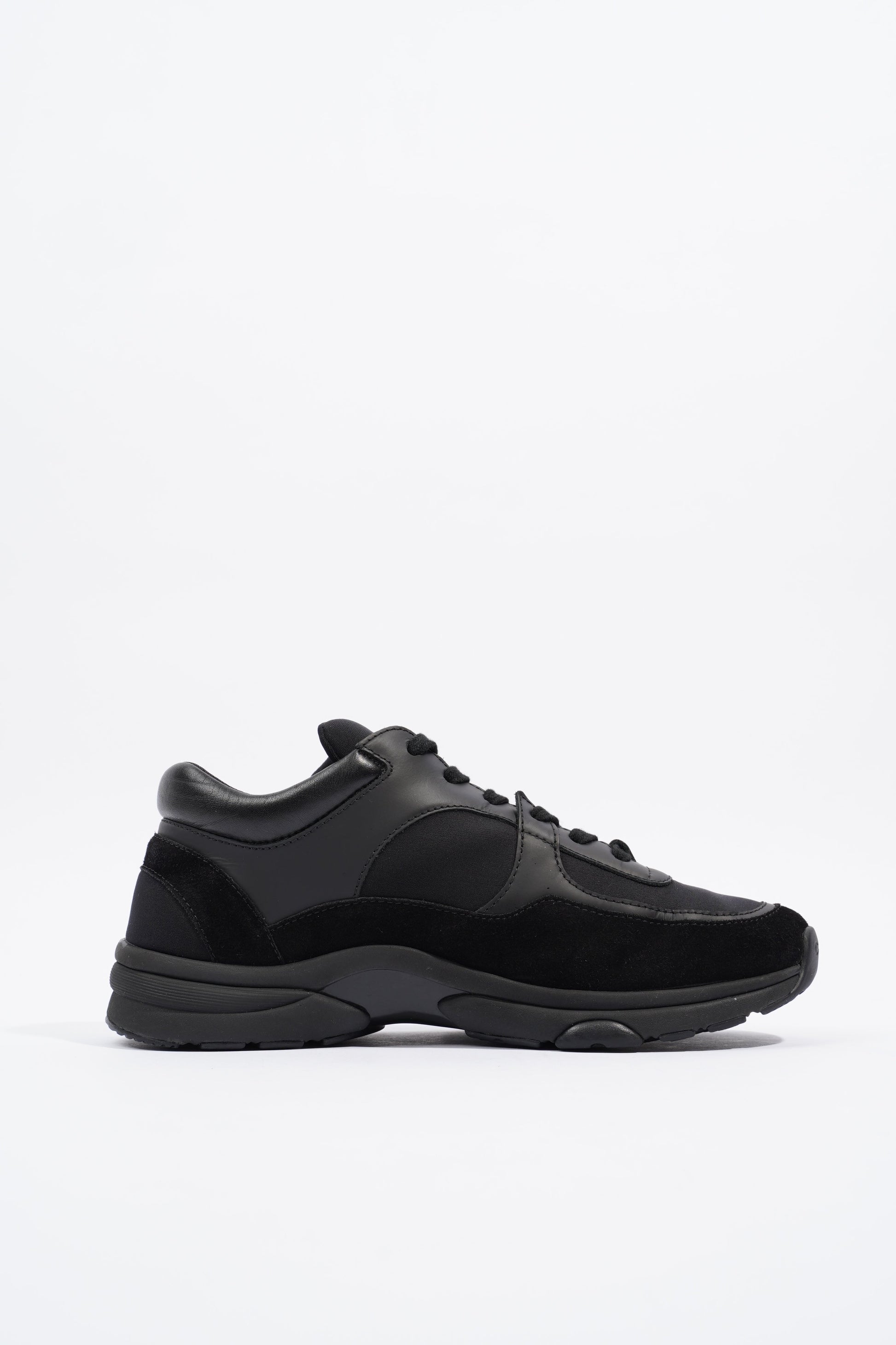 Chanel CC Logo Sneaker Black Suede EU 37.5 UK 4.5