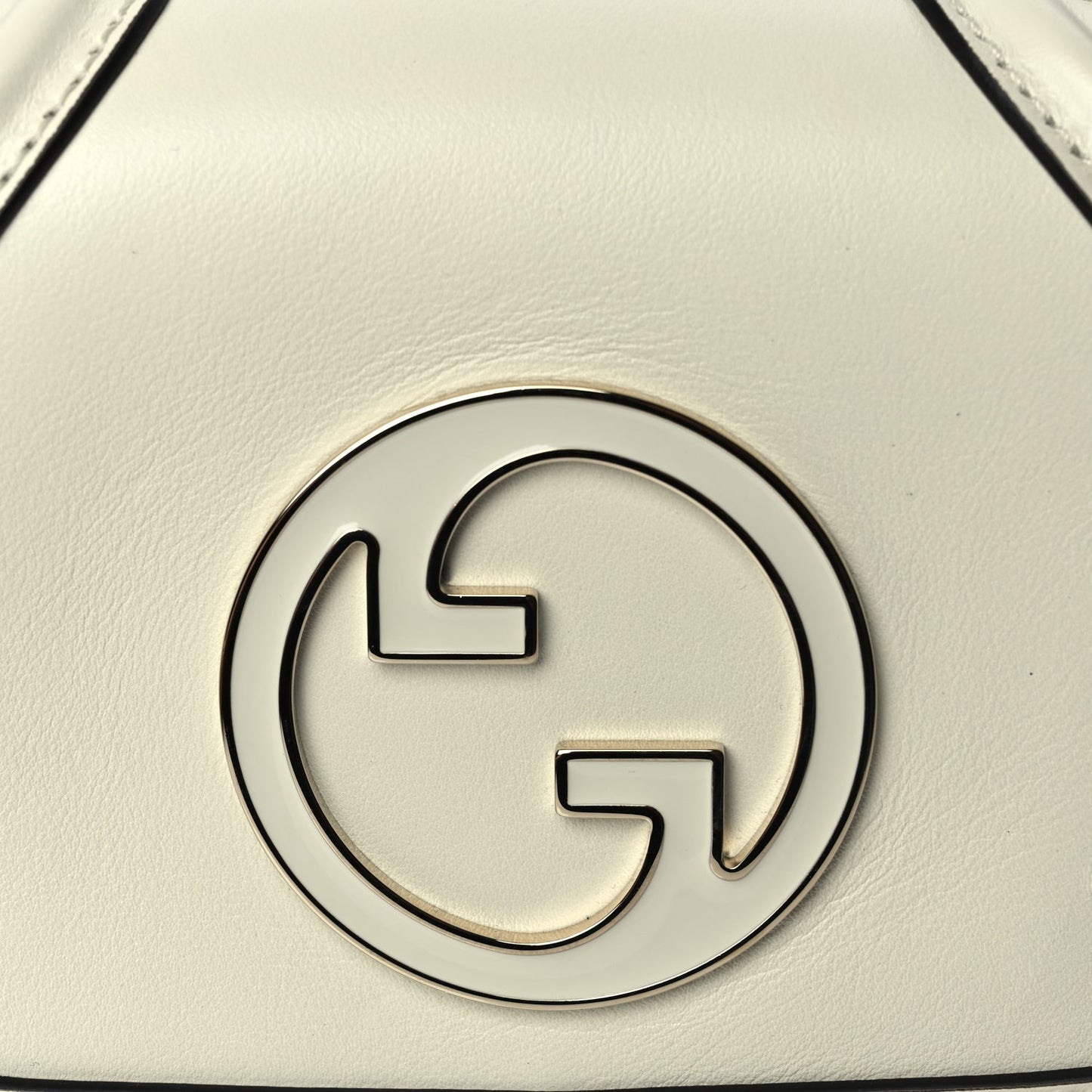 Gucci Calfskin Blondie Small Shoulder Bag Mystic White