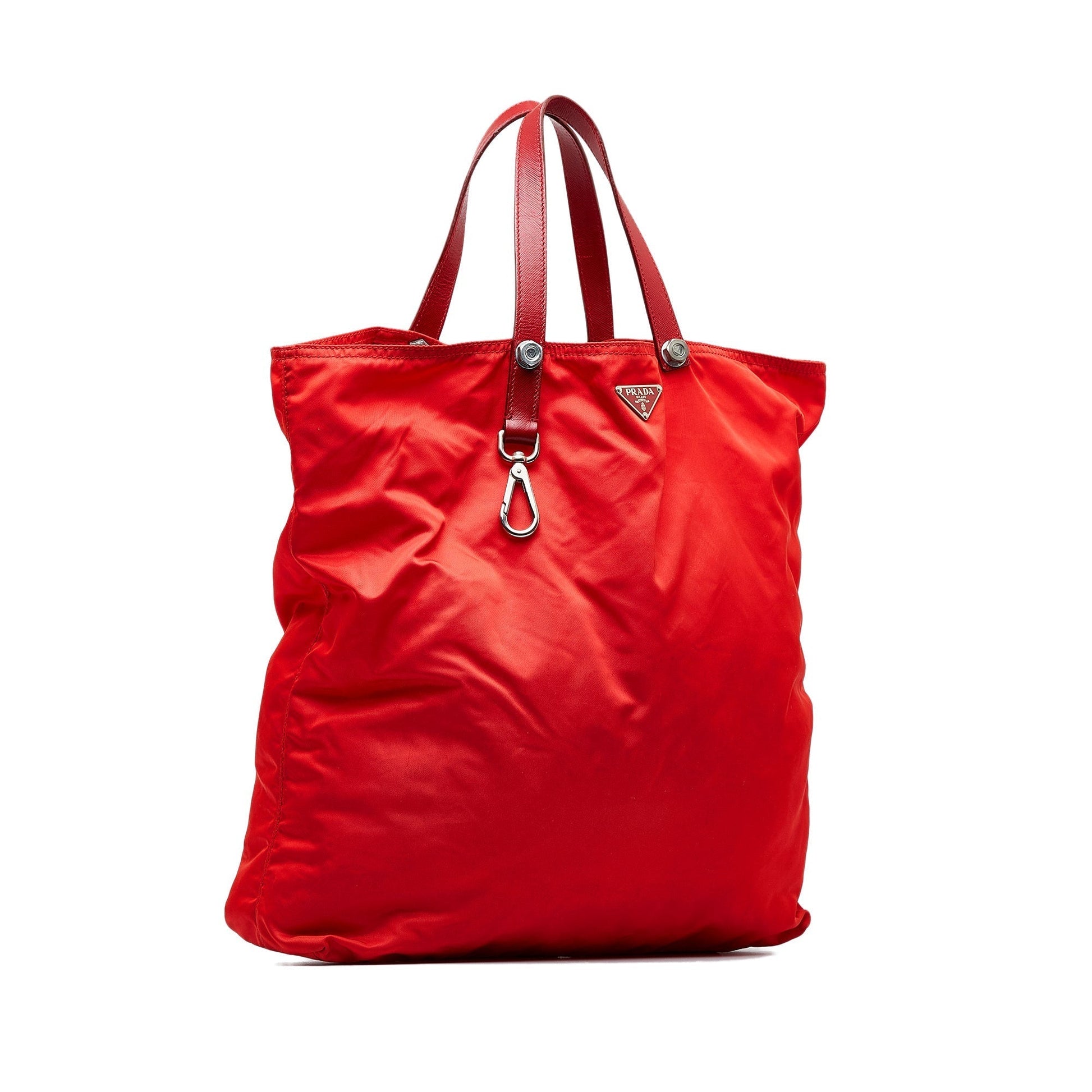 Prada Tessuto Tote Red Tote Bag