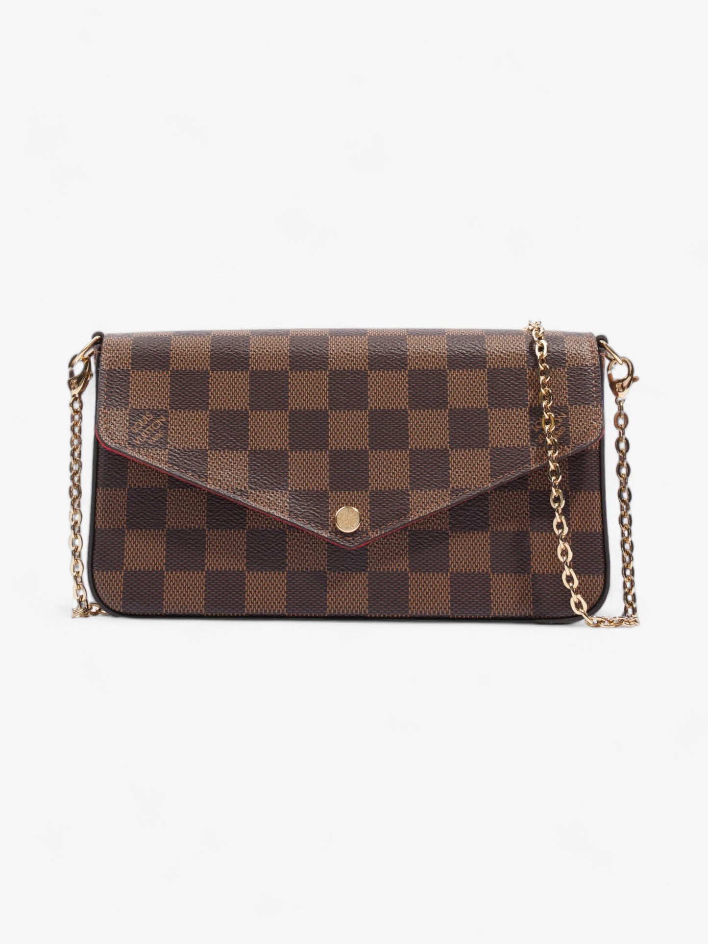 Louis Vuitton Felicie Pochette Ebene Coated Damier Canvas Coated Canvas Apparel