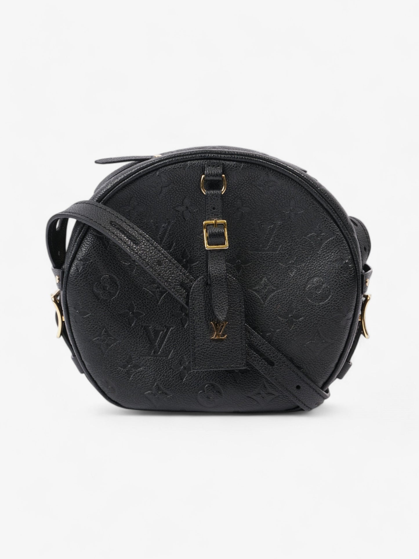 Louis Vuitton Boite Chapeau Souple MM Empreinte Leather Black Handbag