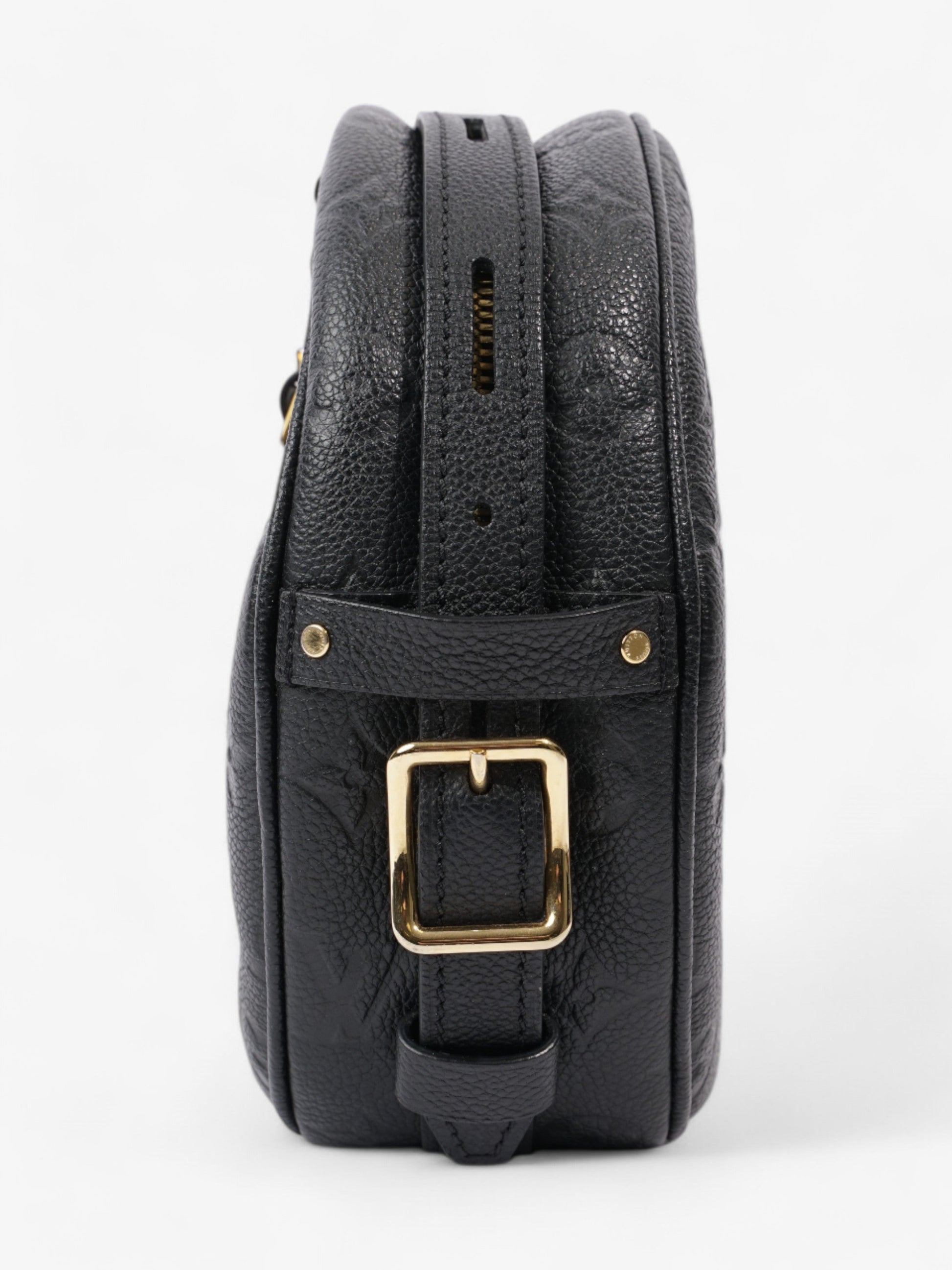 Louis Vuitton Boite Chapeau Souple MM Empreinte Leather Black Handbag