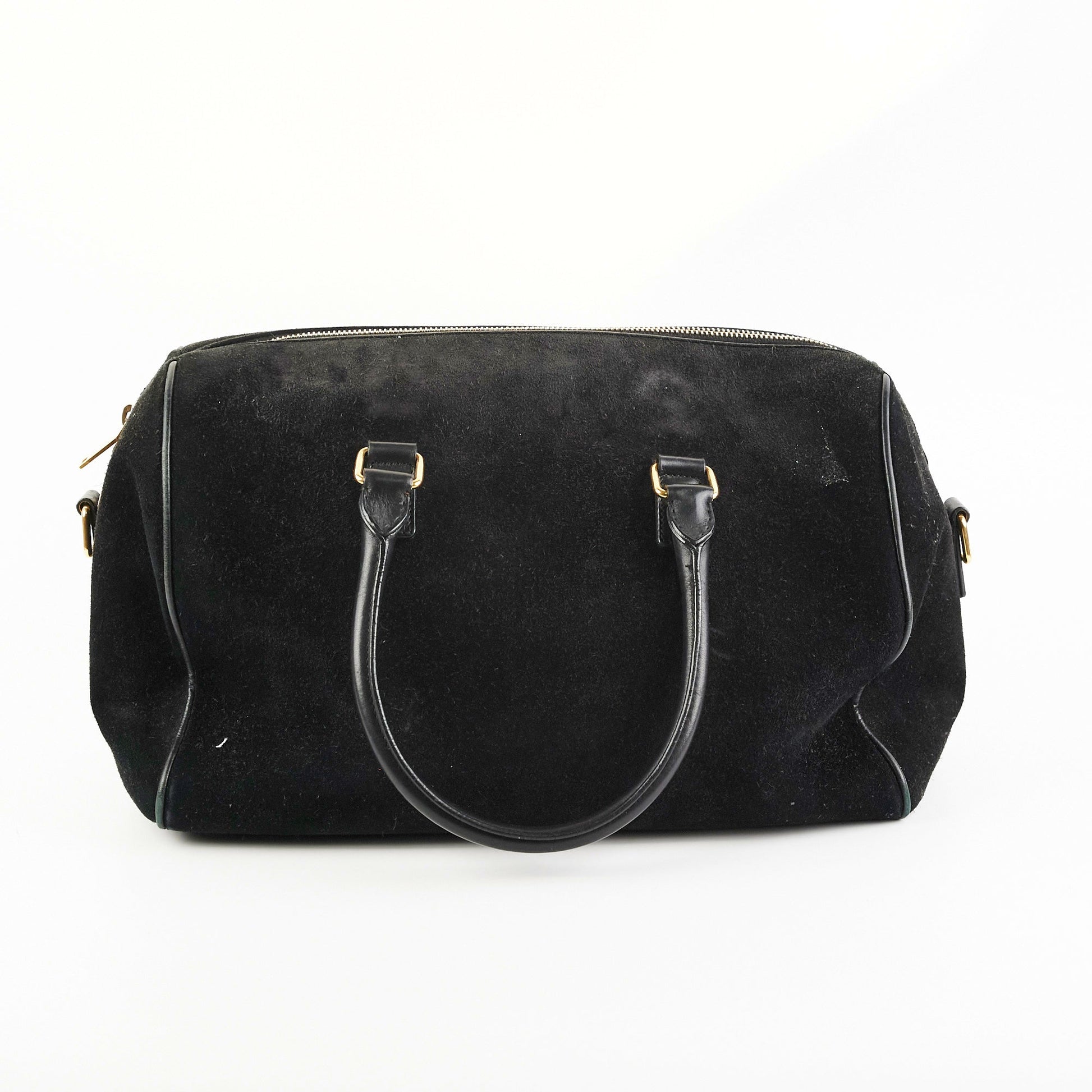 YSL Saint Laurent Bo Duffle Bag Leather Suede Tote Bag