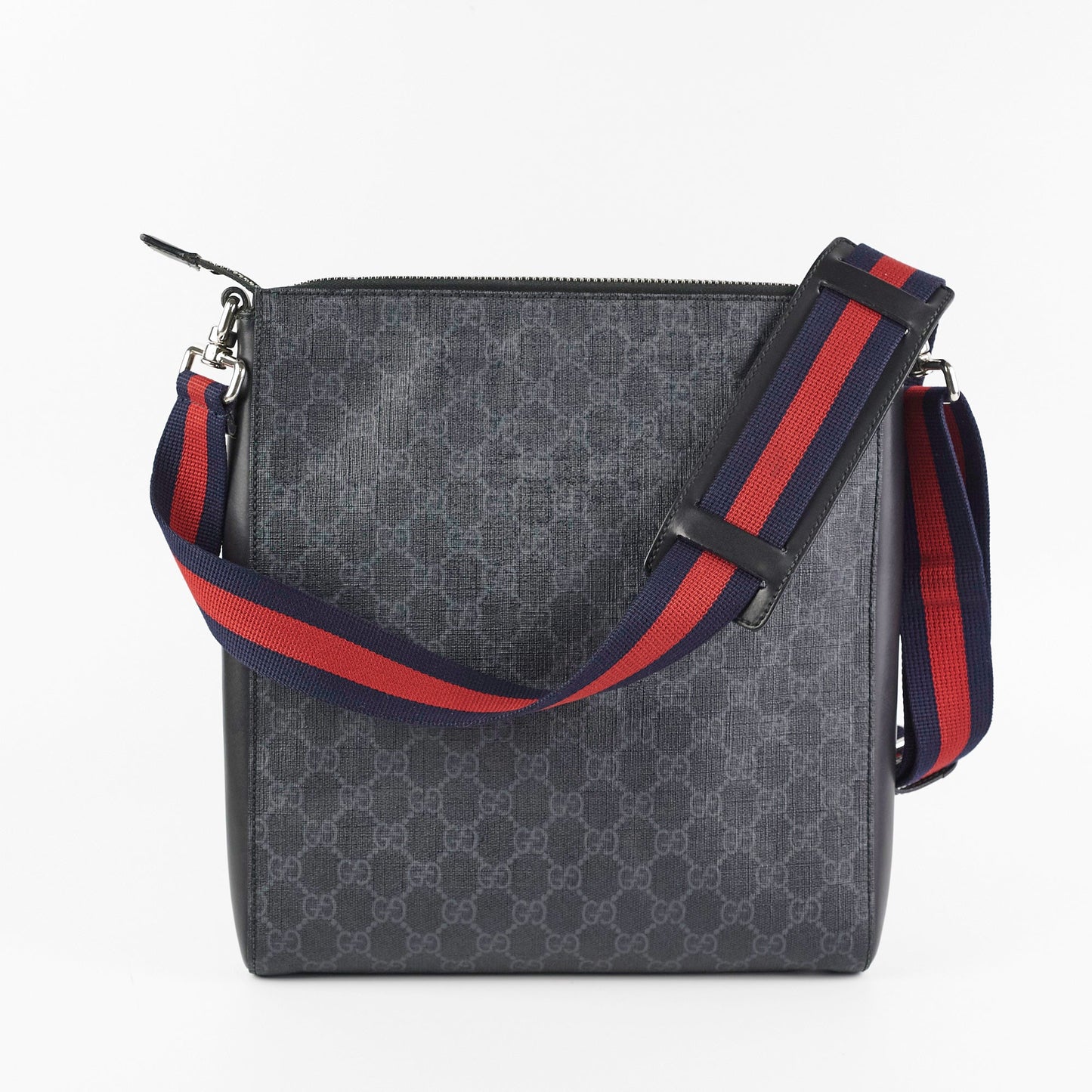 Gucci Messenger Shoulder Bag Monogram Black
