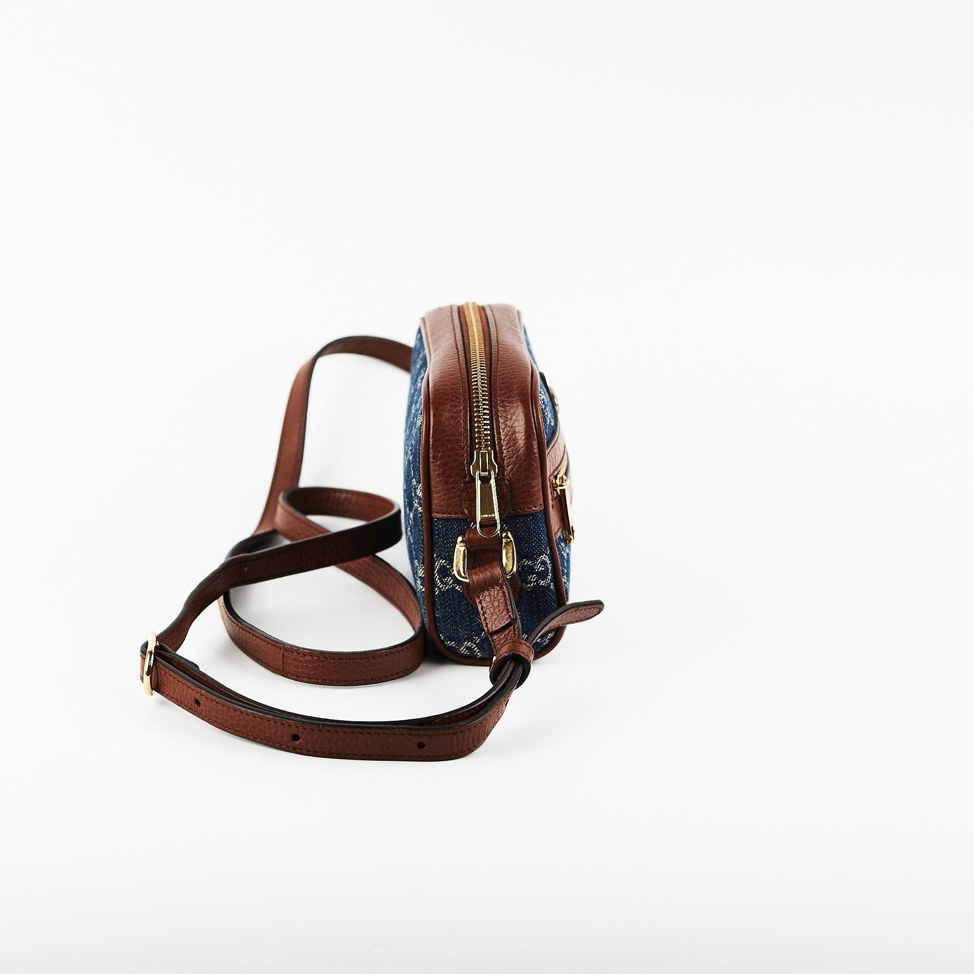 Gucci Ophidia Crossbody Bag Denim Small