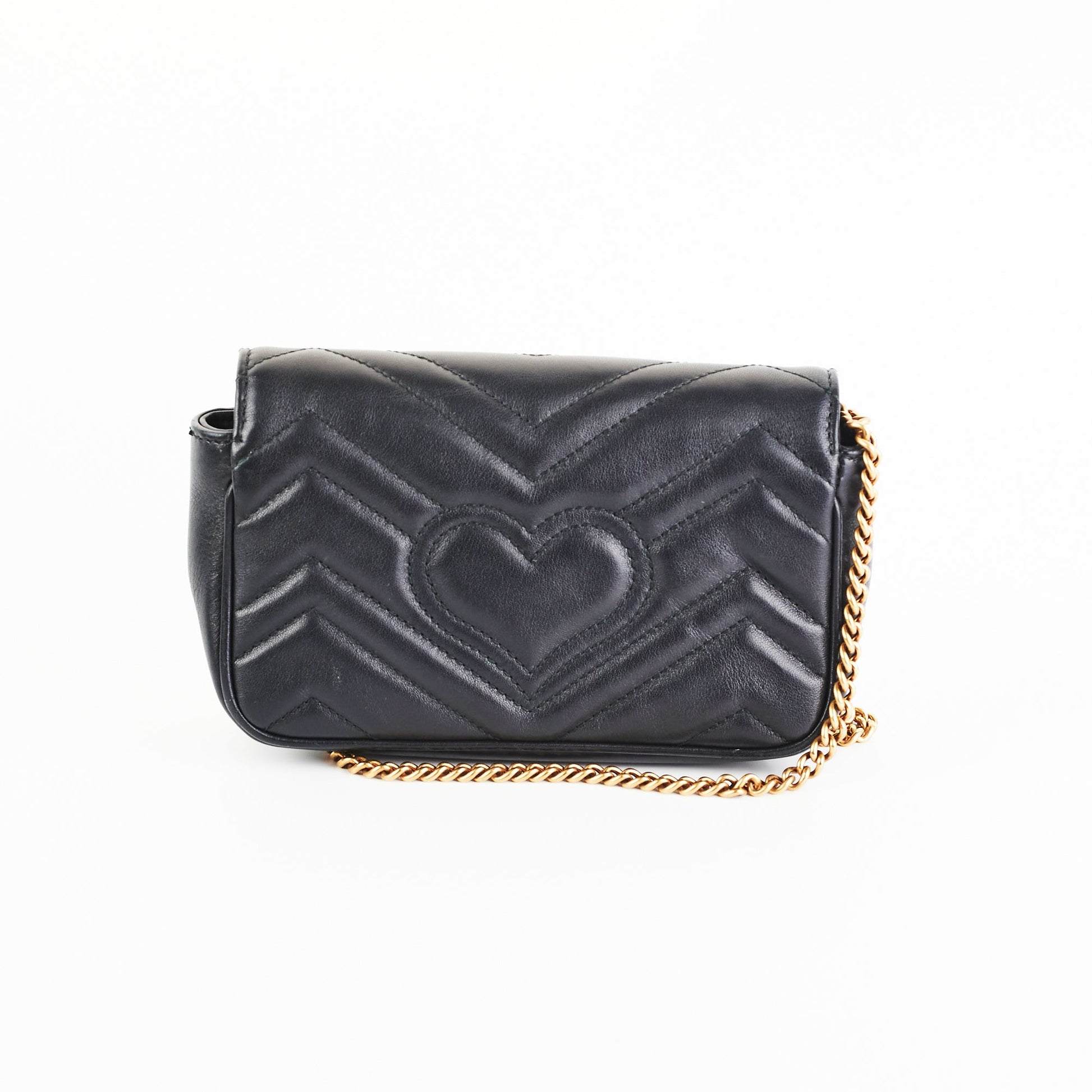 Gucci Supermini Marmont Crossbody Bag Black