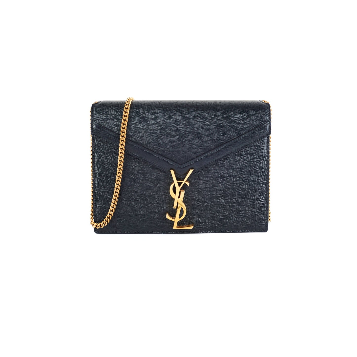 YSL Saint Laurent Cassandra Bag Black Medium Chain Shoulder Bag
