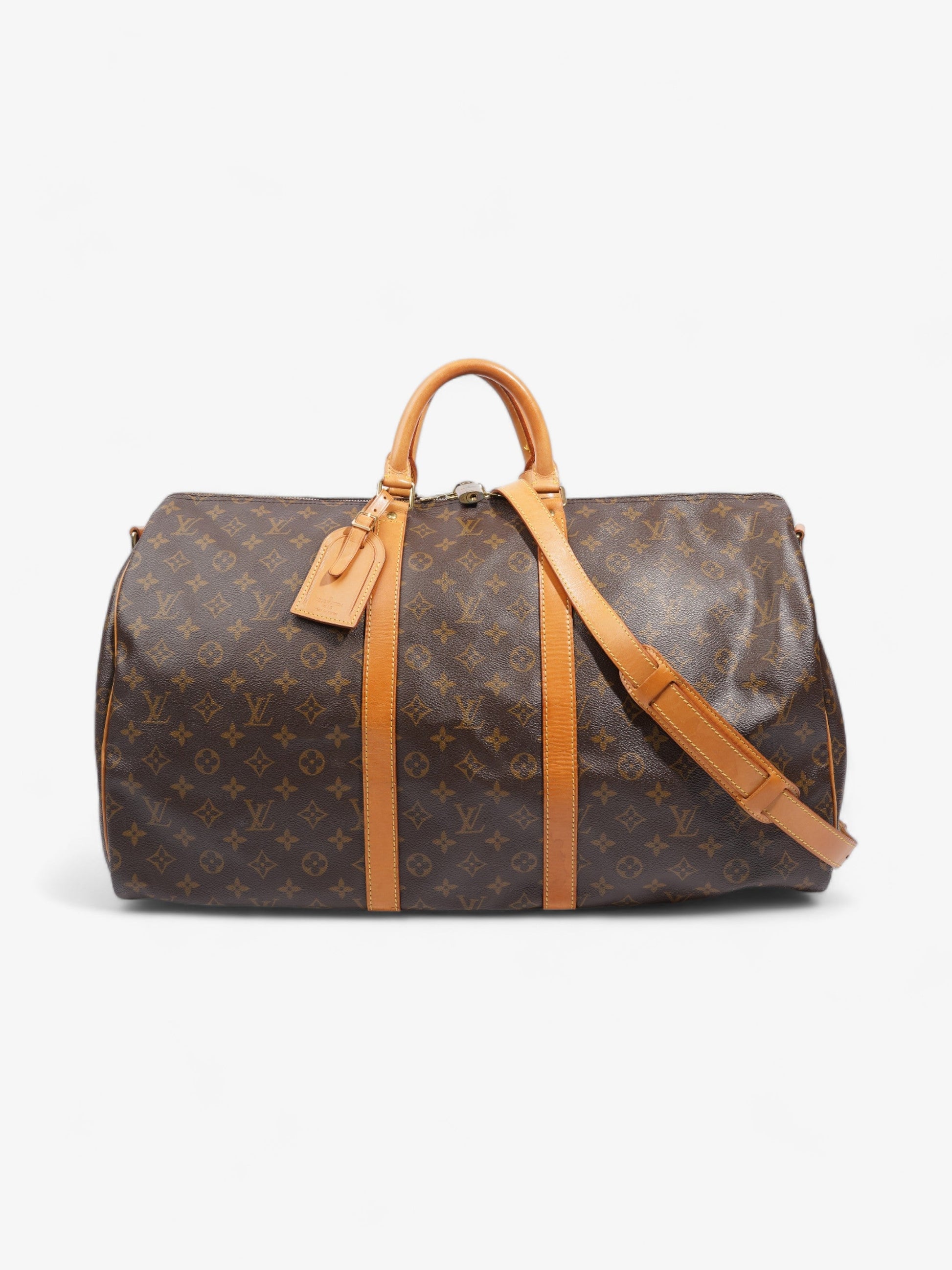 Louis Vuitton Keepall Bandouliere Coated 55 Monogram Canvas Coated Canvas Apparel Canvas 58
