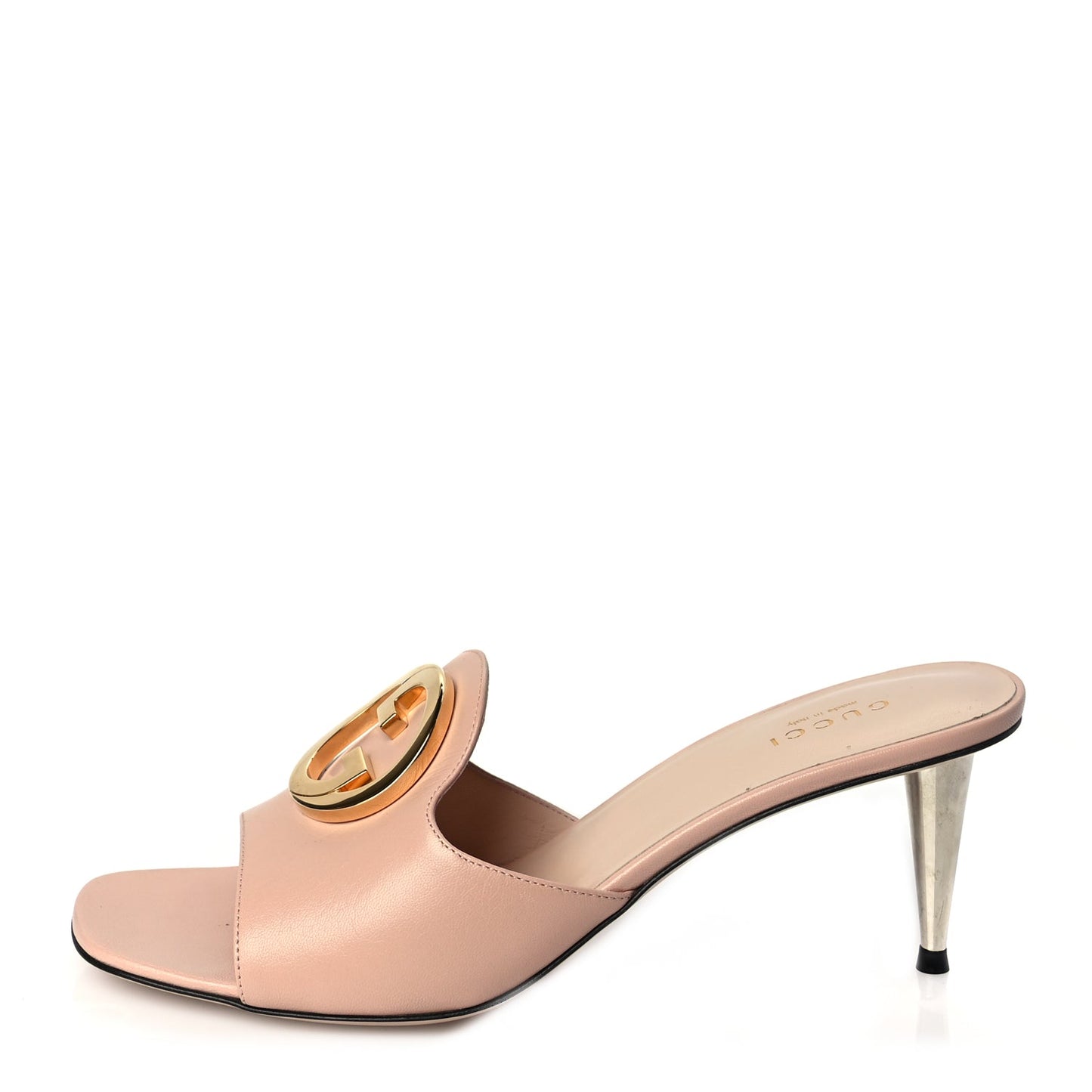 Gucci Malaga Kid Blondie 65mm Slide Sandals 38.5 Perfect Pink