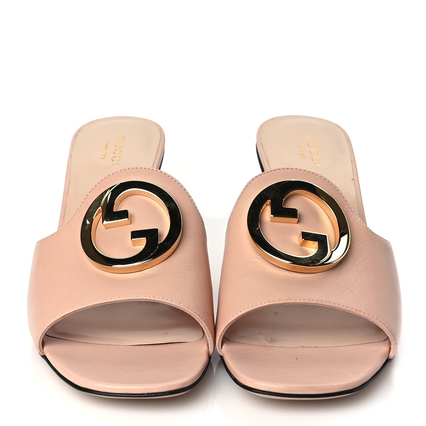 Gucci Malaga Kid Blondie 65mm Slide Sandals 38.5 Perfect Pink