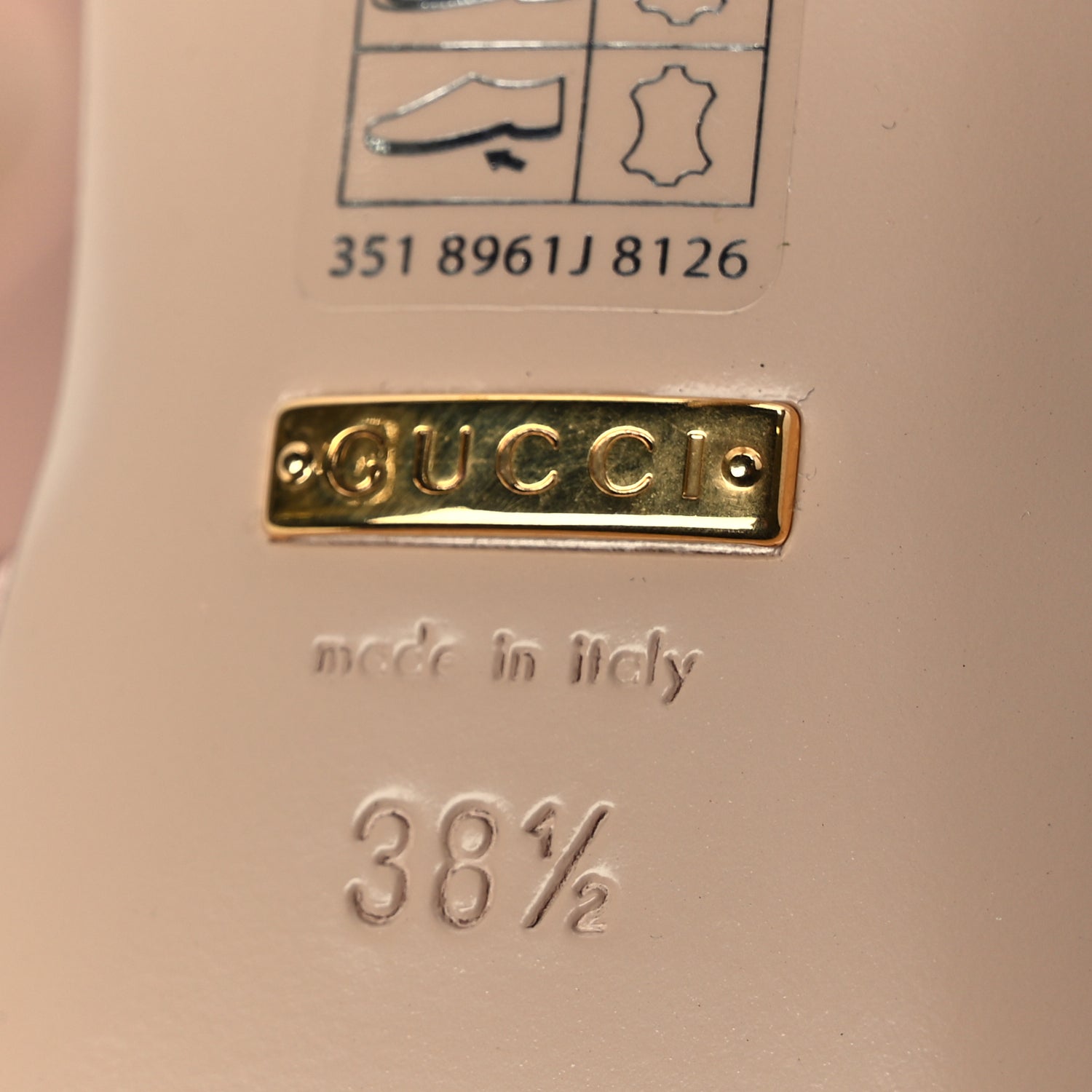 Gucci Malaga Kid Blondie 65mm Slide Sandals 38.5 Perfect Pink