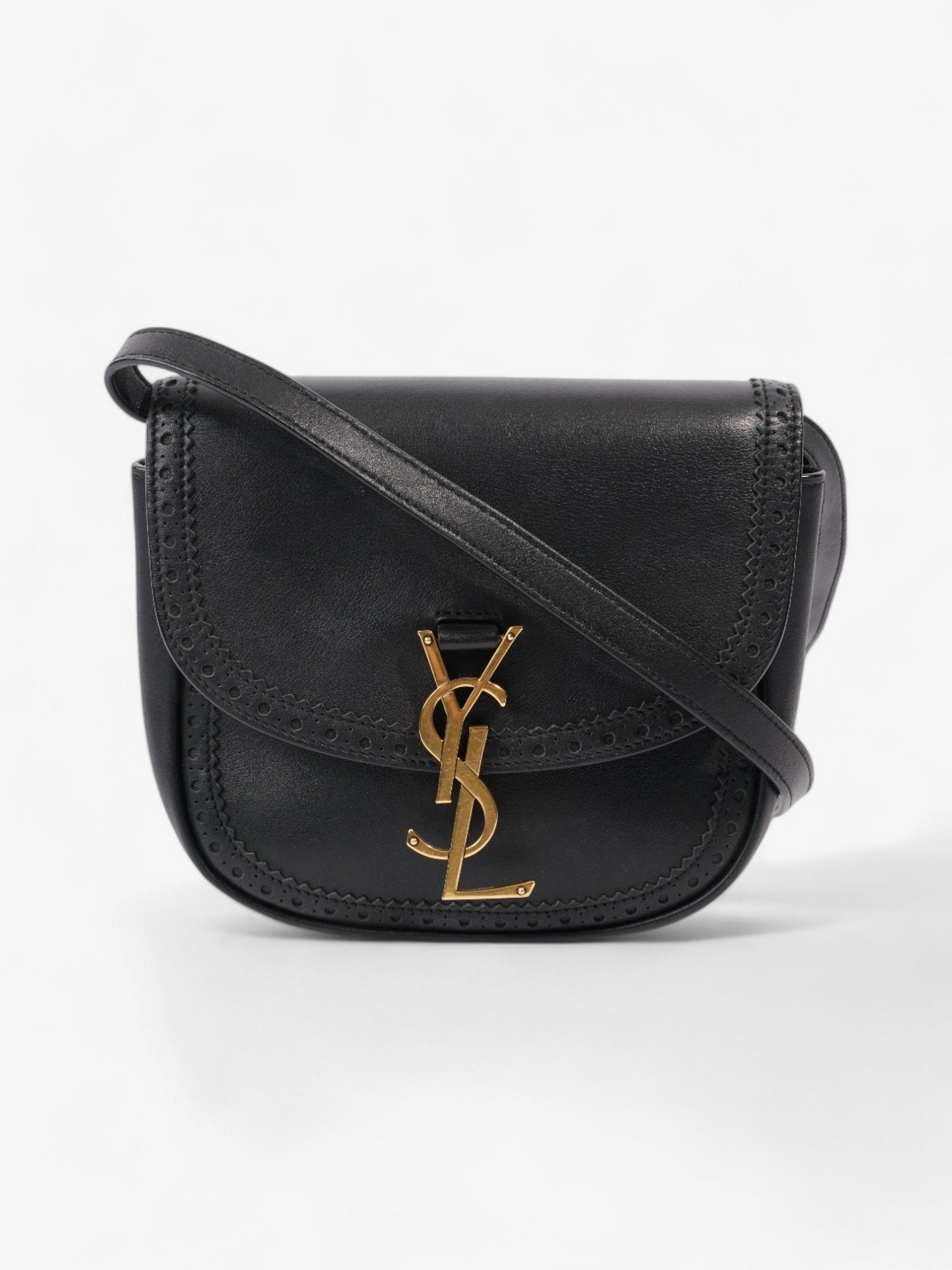 YSL Saint Laurent Kaia Calfskin Crossbody Bag Leather Black Medium