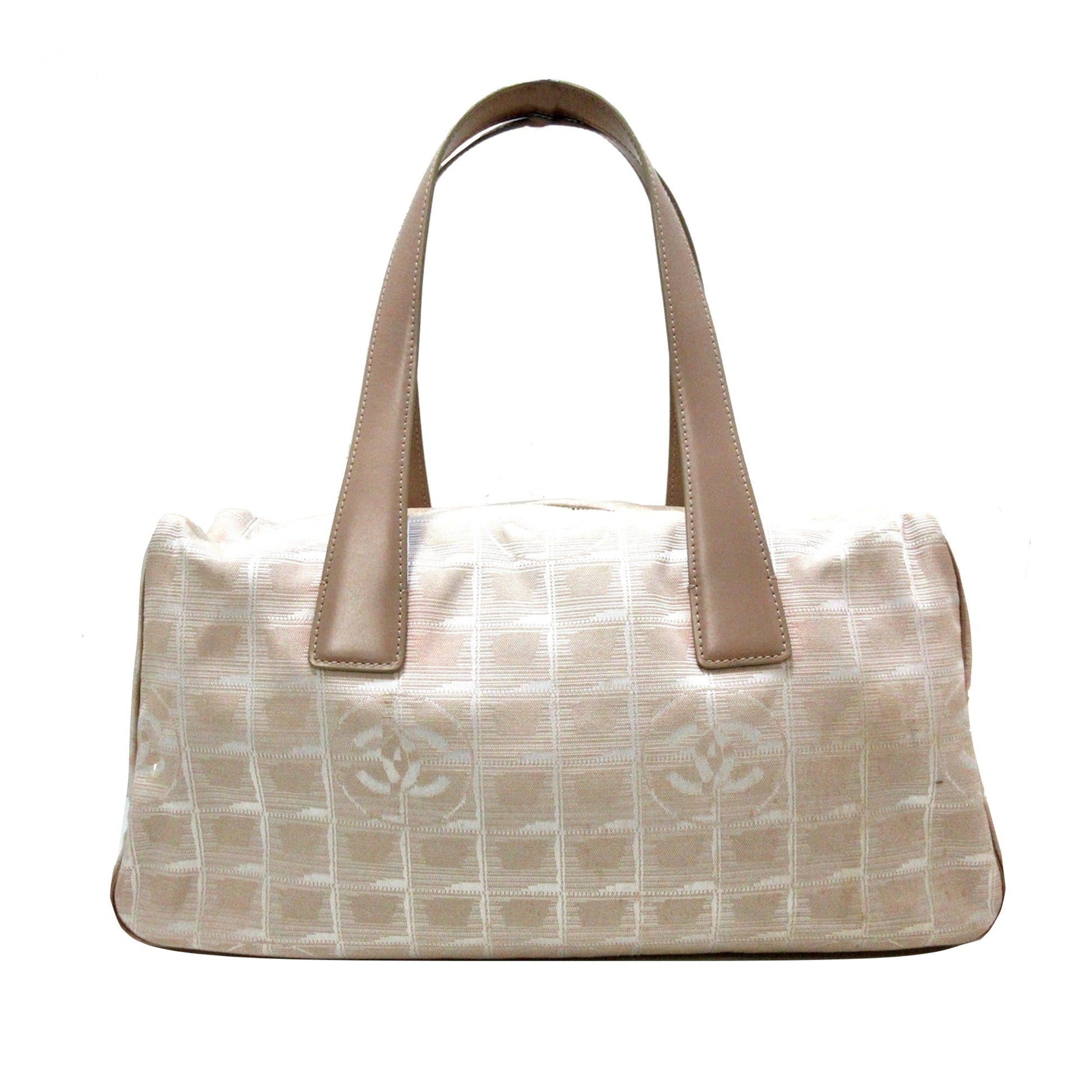Chanel New Travel Line Handbag Leather Canvas Travel Bag