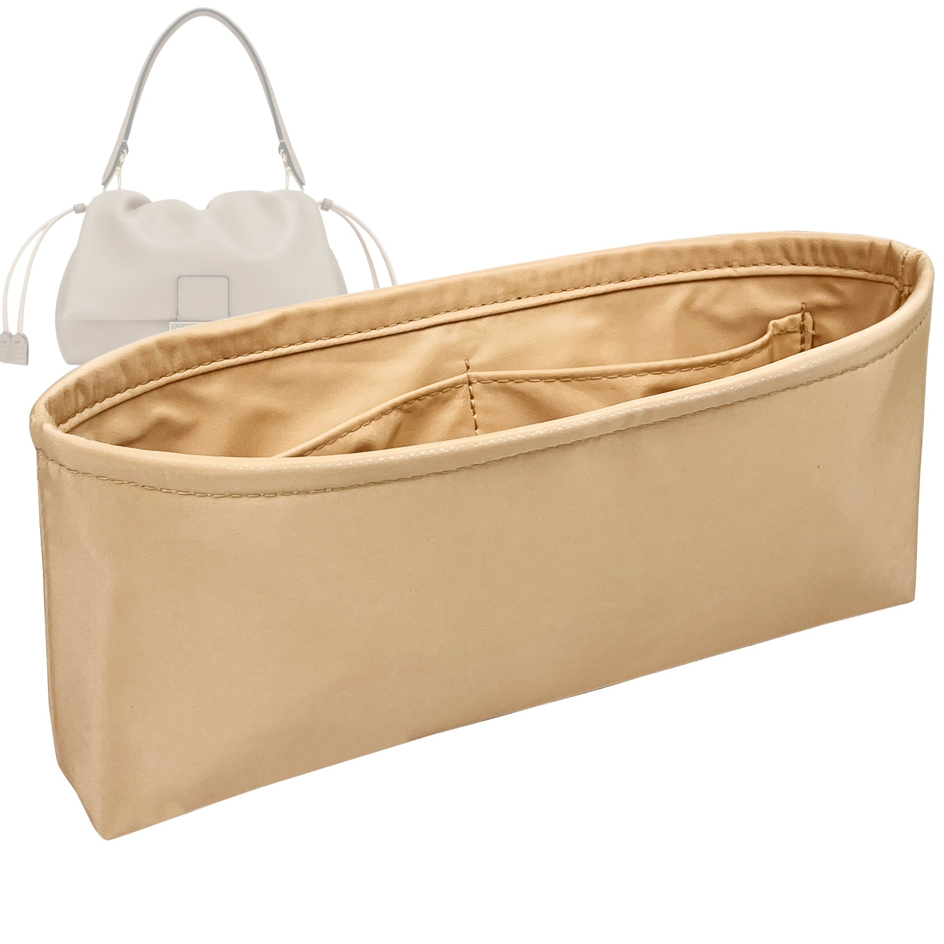 Fendi Handbag Organizer for Mamma Baguette , Bag Insert Nylon Medium Shoulder Bag