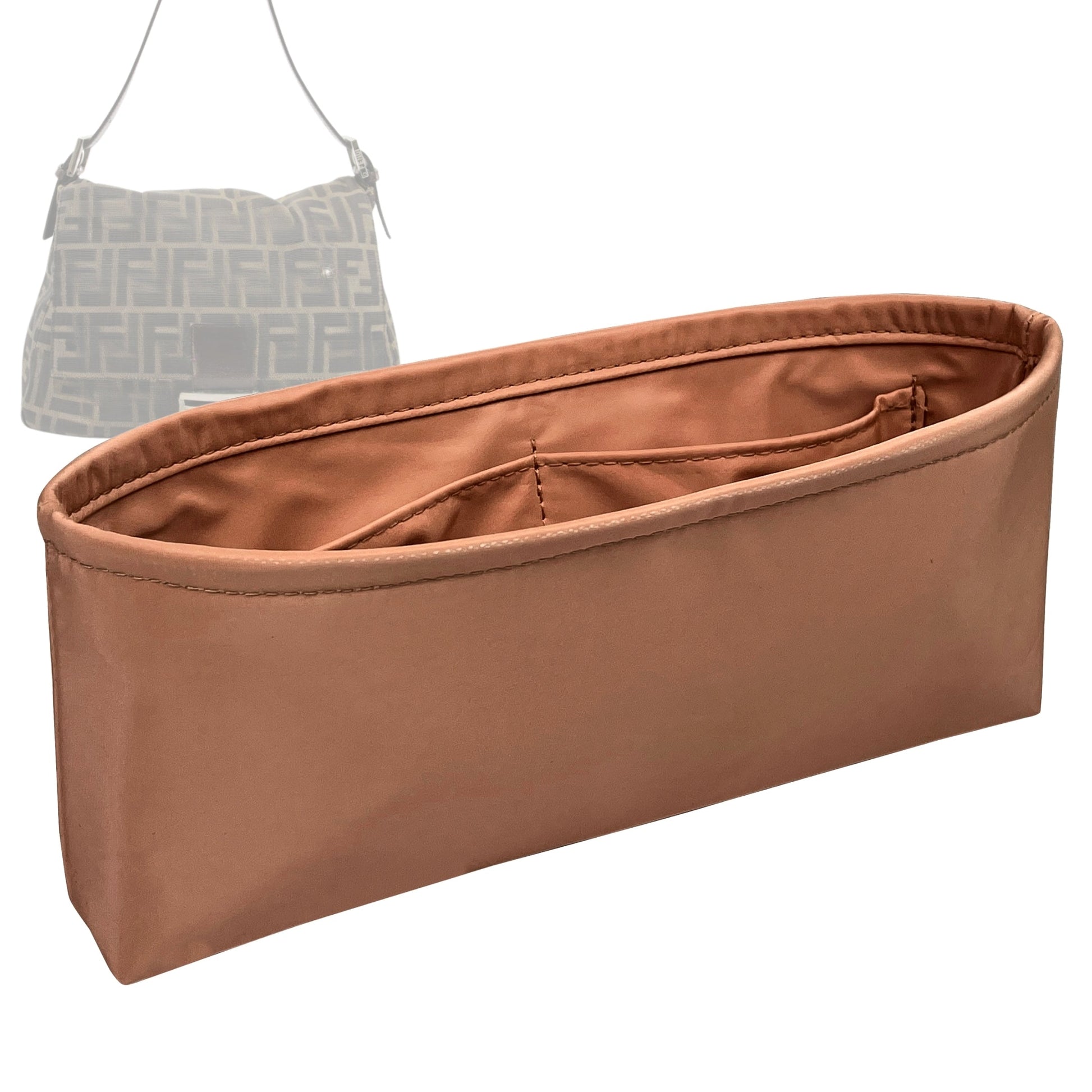 Fendi Handbag Organizer for Mama Baguette, Bag Insert , Nylon Shoulder Bag