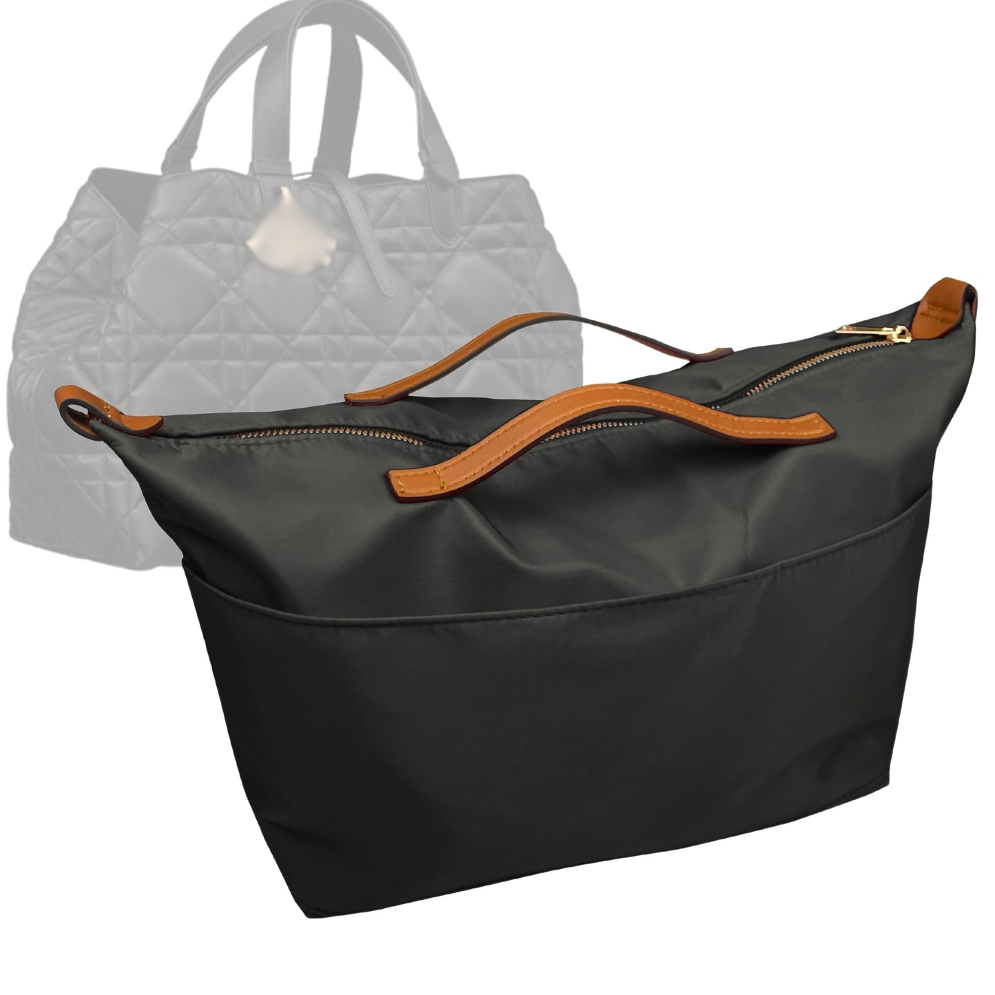 Dior Handbag Organizer for Toujours Bag, Bag Insert , Nylon Medium Zip