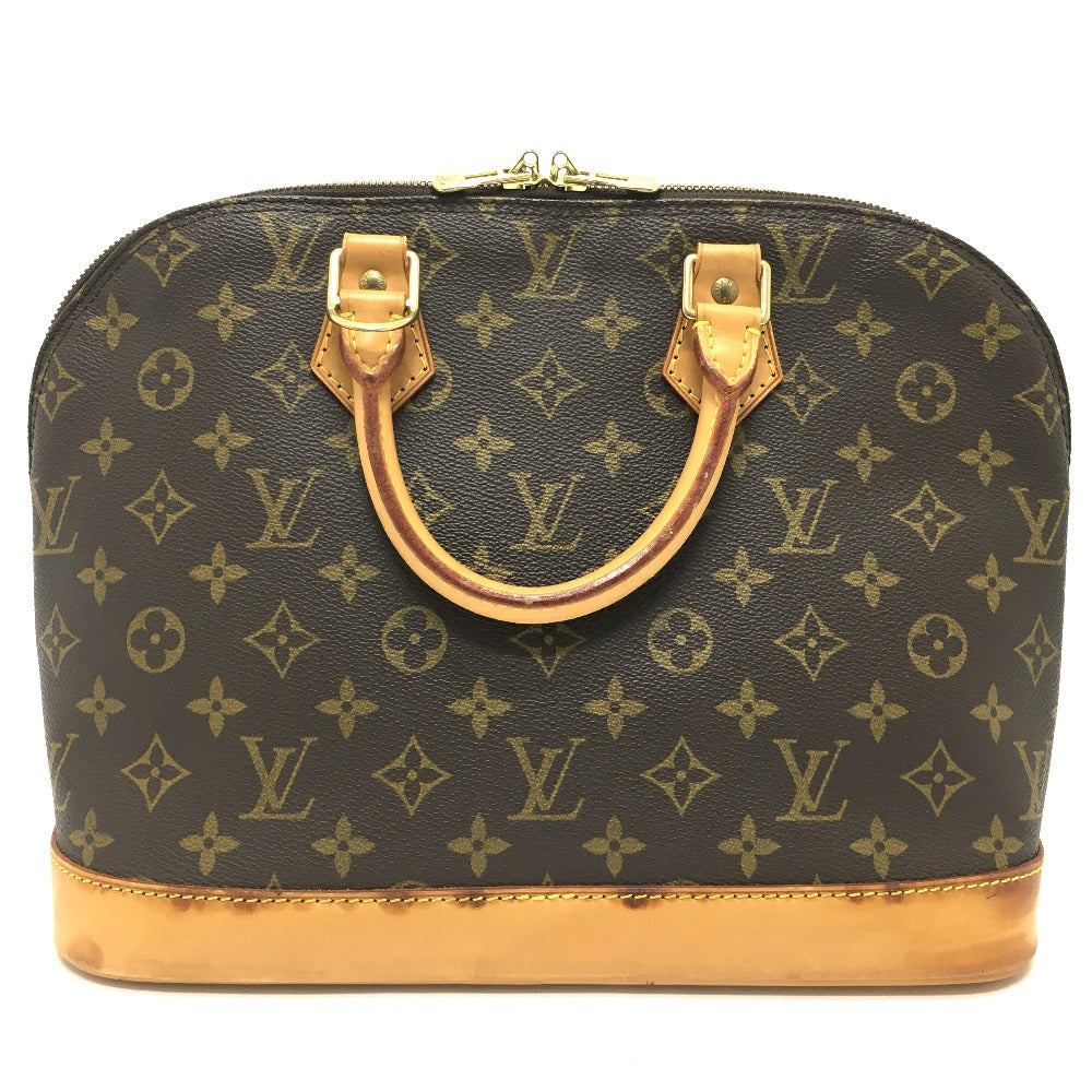 Louis Vuitton M51130 Alma Monogram Canvas Brown Handbag O 22