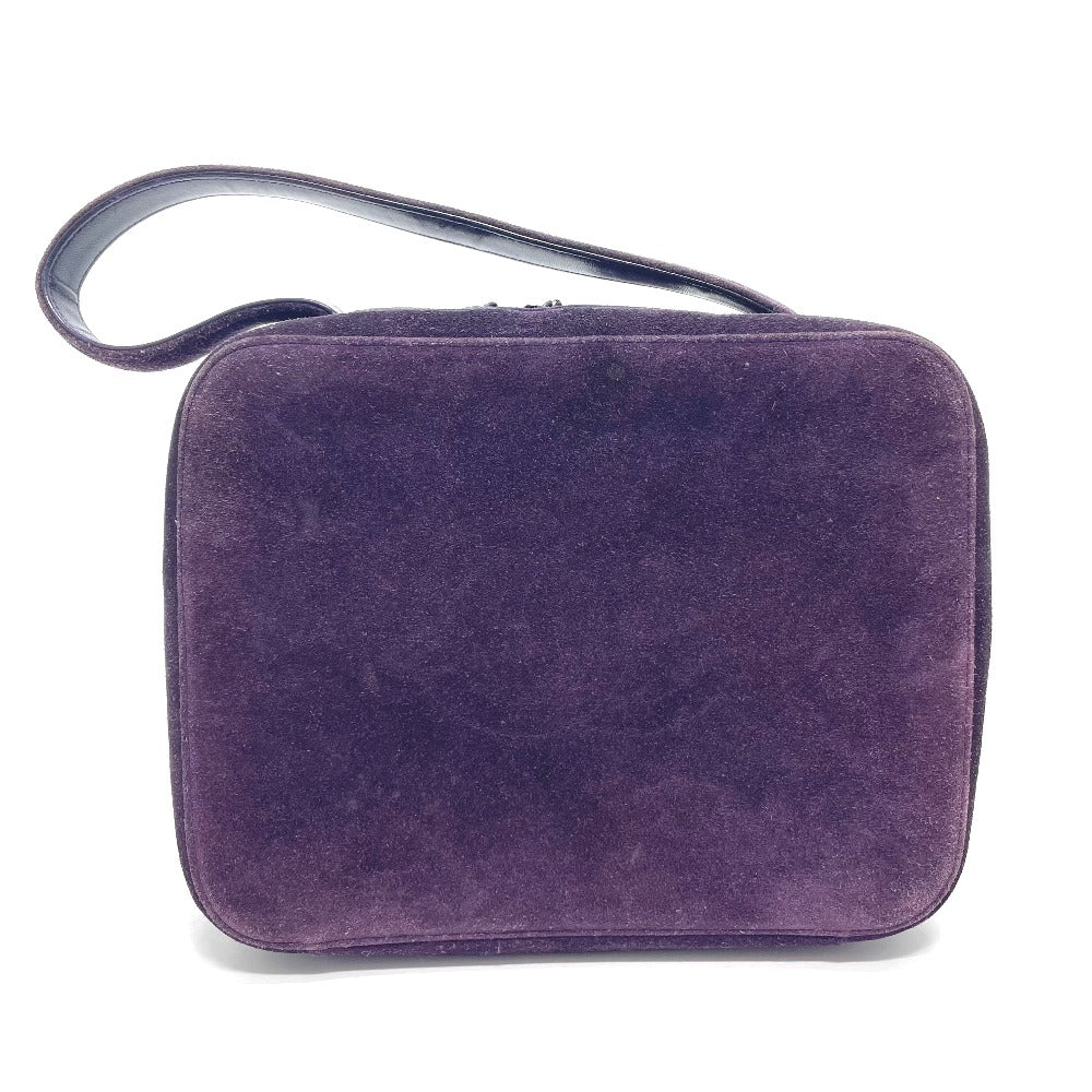 Chanel suede purple CC COCO Mark Square Handbag
