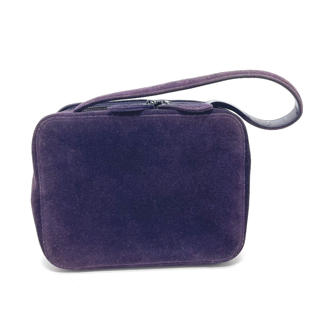Chanel suede purple CC COCO Mark Square Handbag