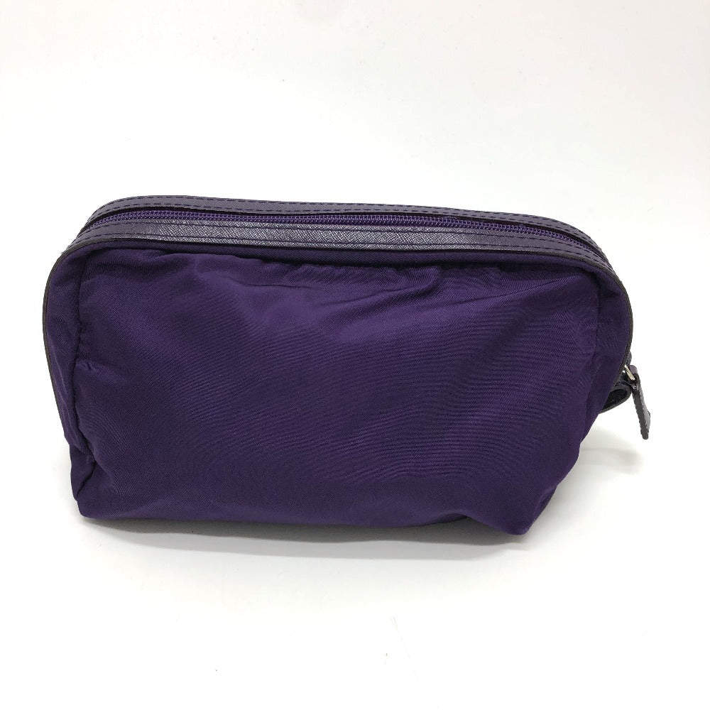 Pouch Purple Triangle Accessory Case Women Handbag Nylon Logo Travel Bag