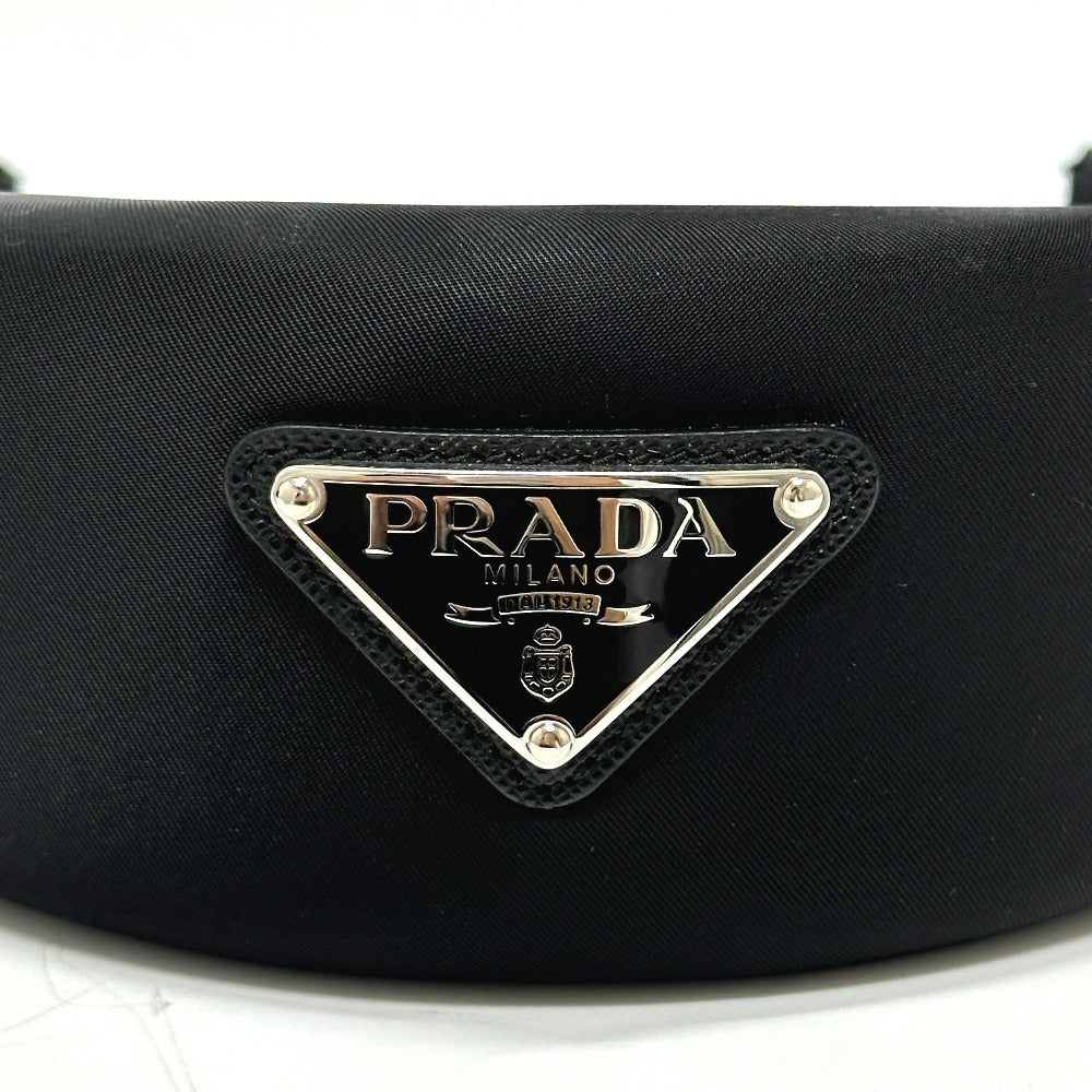 Hair Accessory Triangle Hair Accessory Women Handbag Nylon Black Travel Bag