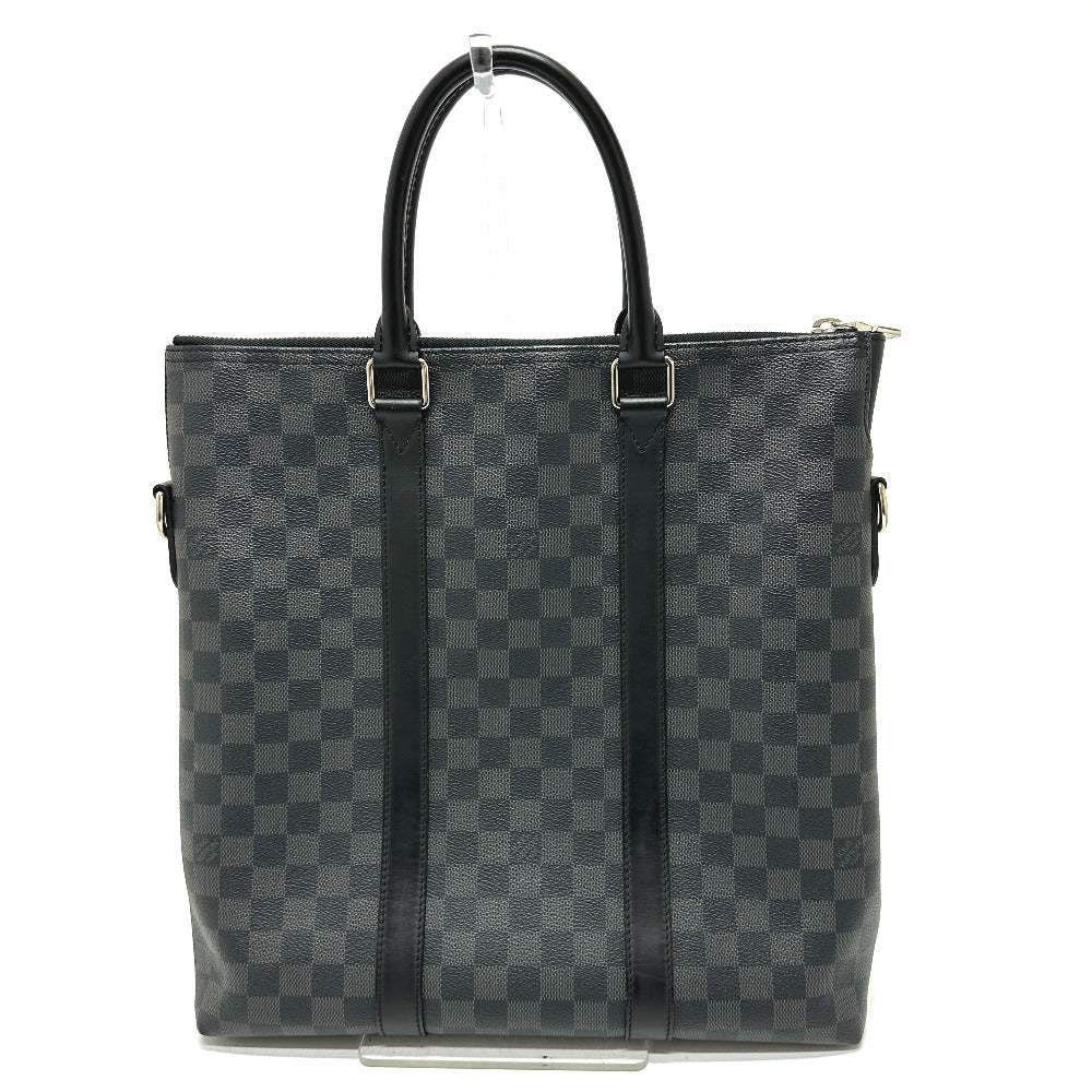 Louis Vuitton N40000 Damier Grafitto Damier Grafitte Canvas Black Tote Bag