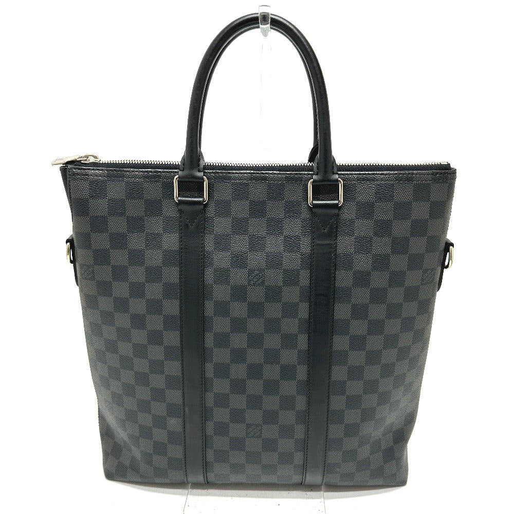 Louis Vuitton N40000 Damier Grafitto Damier Grafitte Canvas Black Tote Bag