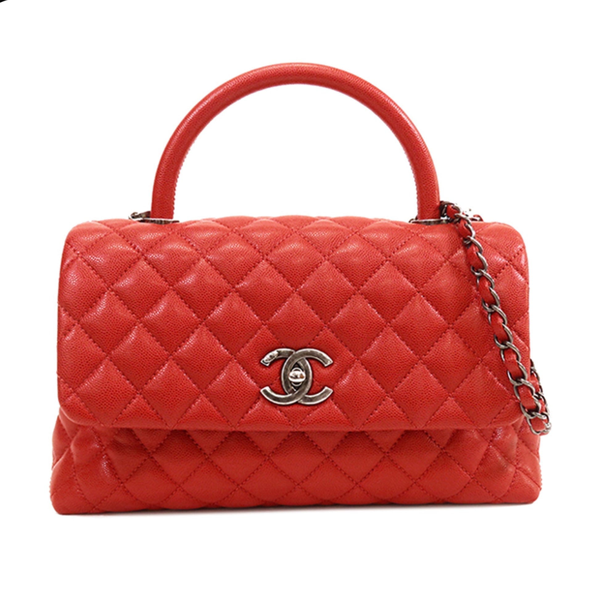 CHANEL Small Caviar Coco Handle Bag