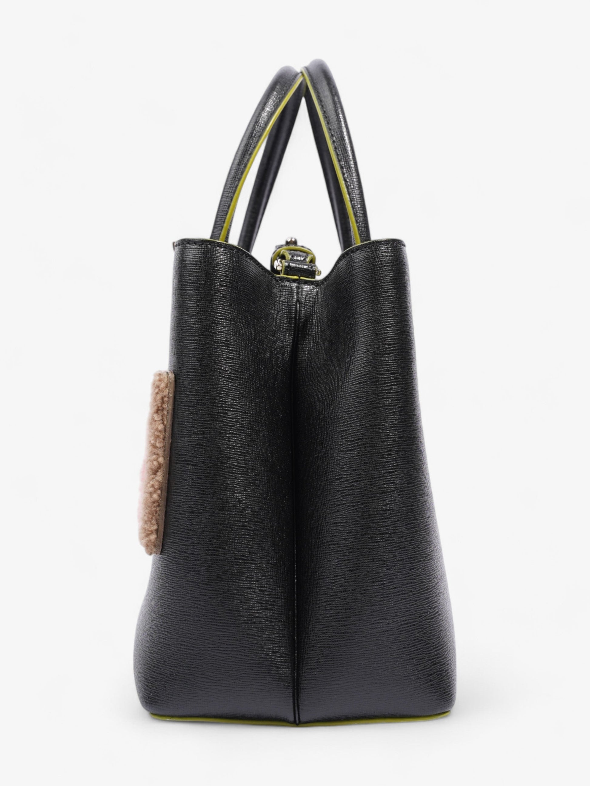 Fendi 2Jours Bag Multicoloured Petite Leather Black Logo Shoulder Bag