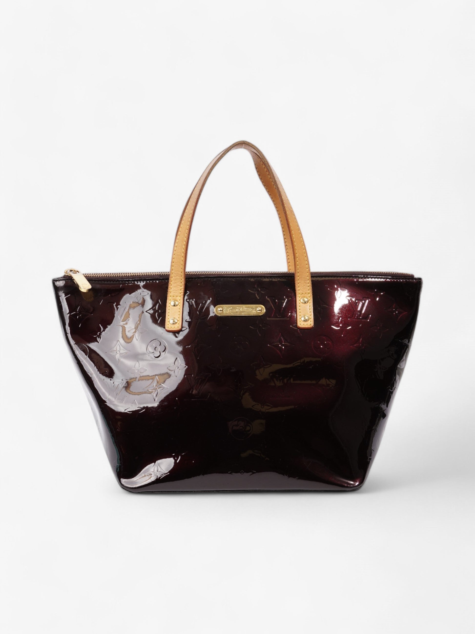 Louis Vuitton Bellevue Amarante PM Monogram Vernis Leather Handbag