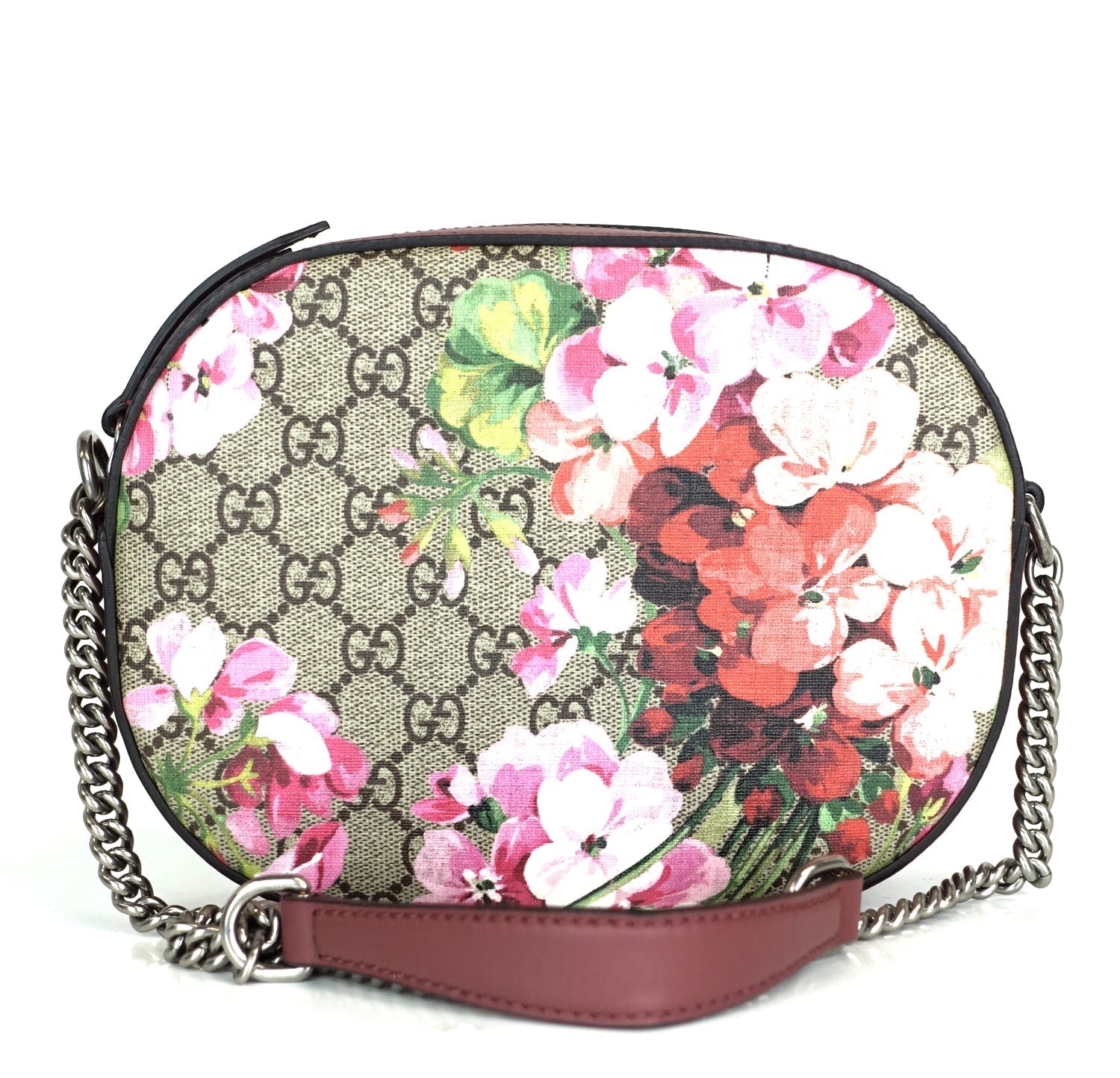 Gucci Blooms Coated Crossbody Bag Canvas Monogram