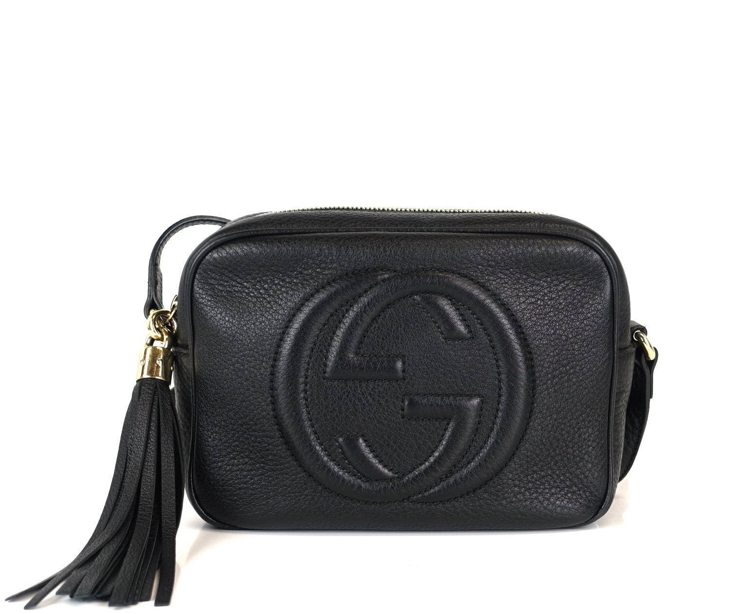 Gucci Soho Disco Grained Crossbody Bag Leather Small