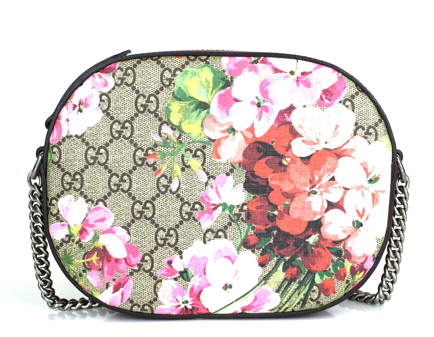 Gucci Blooms Coated Crossbody Bag Canvas Monogram
