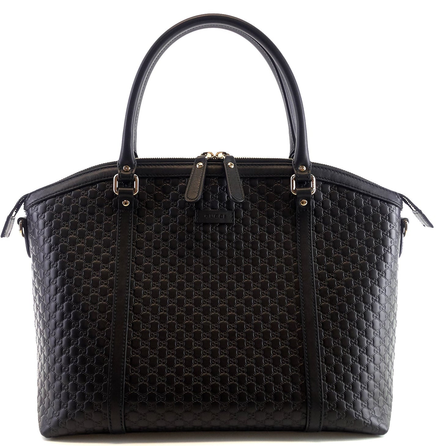 Gucci Dome Microssima Satchel Bag Leather Travel Bag