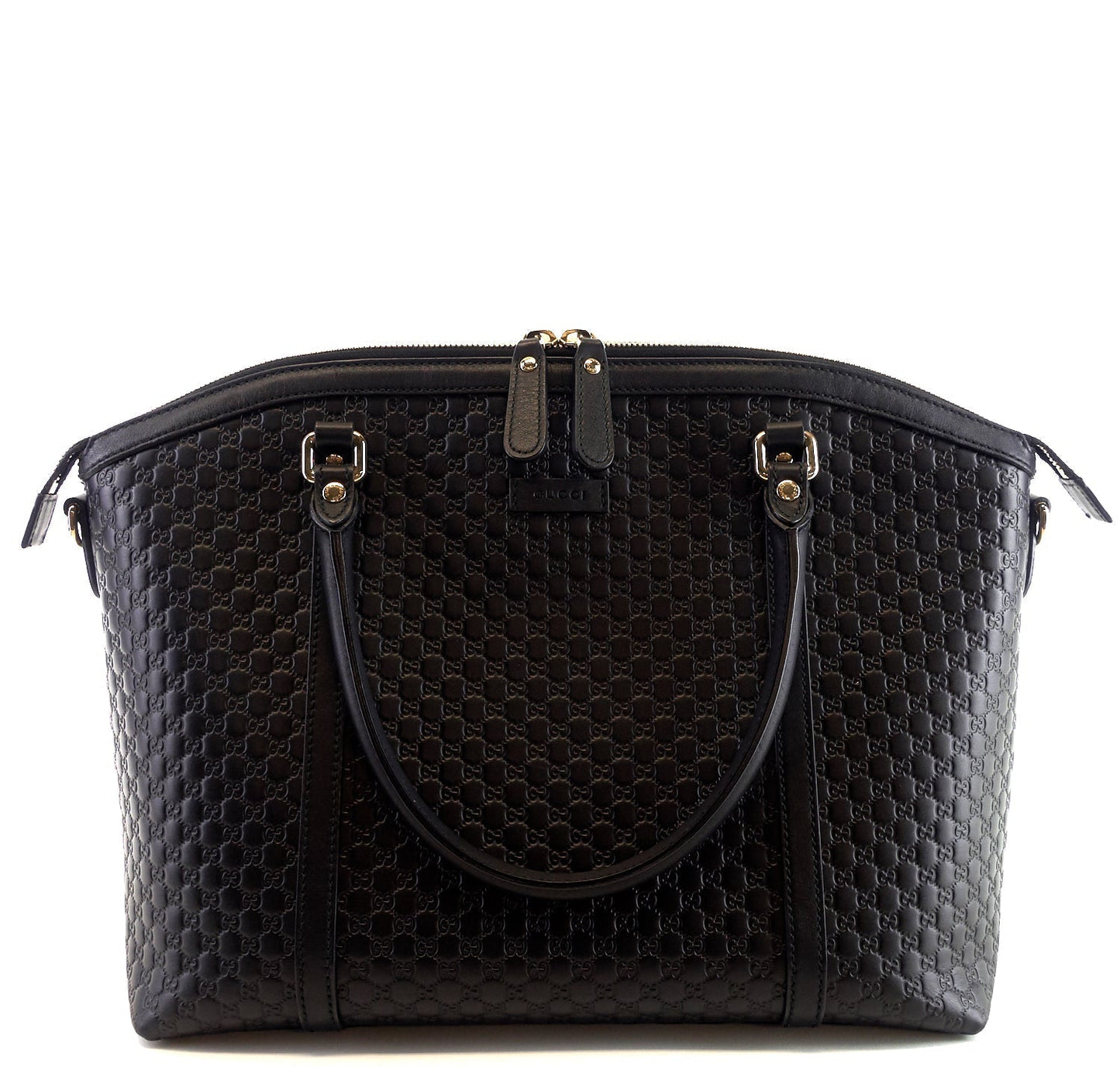Gucci Dome Microssima Satchel Bag Leather Travel Bag
