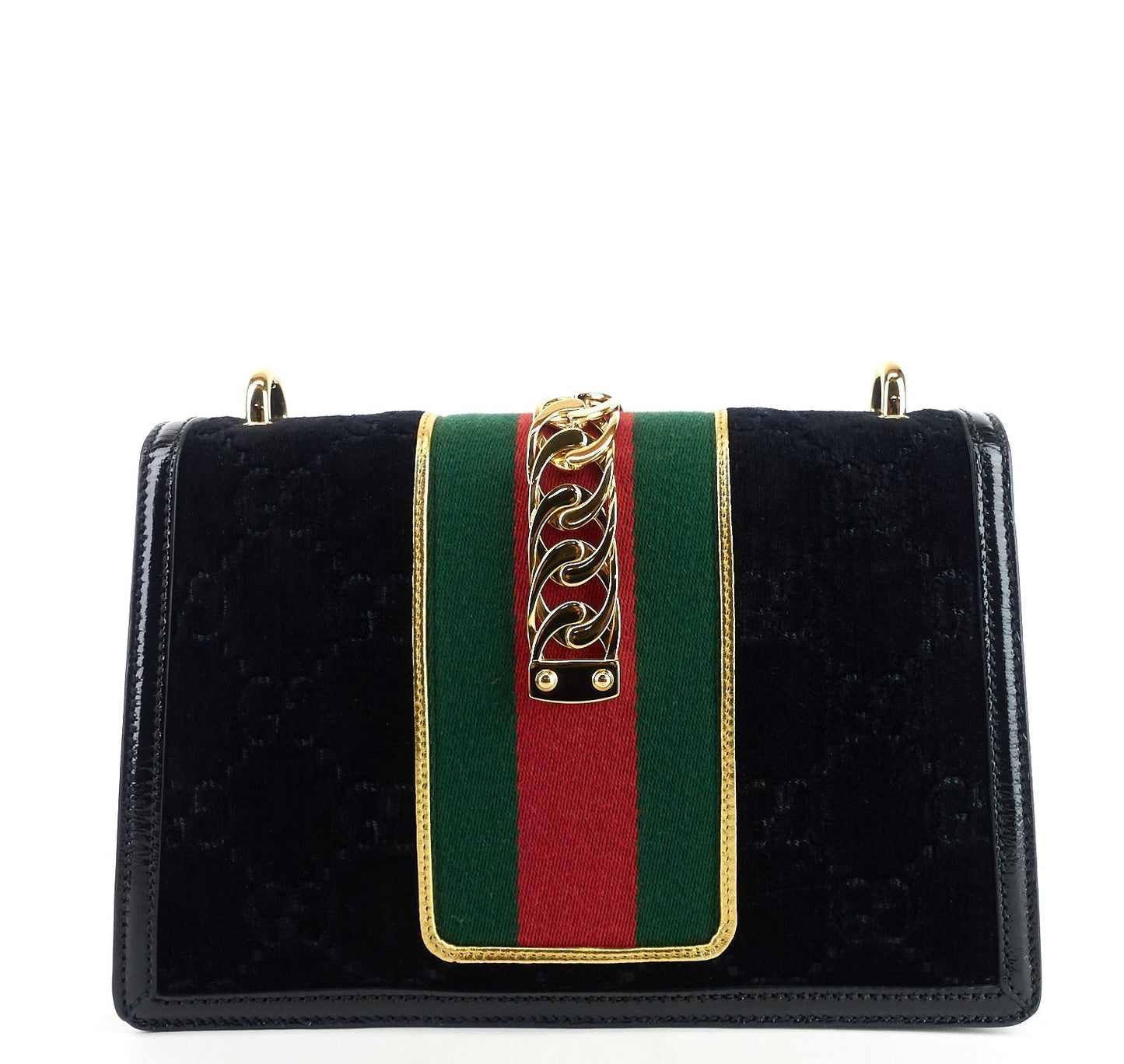 Gucci Sylvie Velvet Bag Monogram Small Shoulder Bag Gucci Oc1081