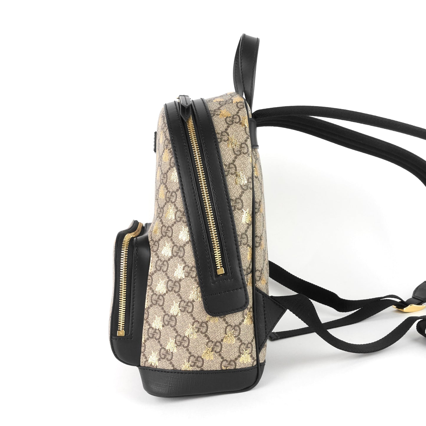 Gucci Bees Supreme Backpack Canvas Small