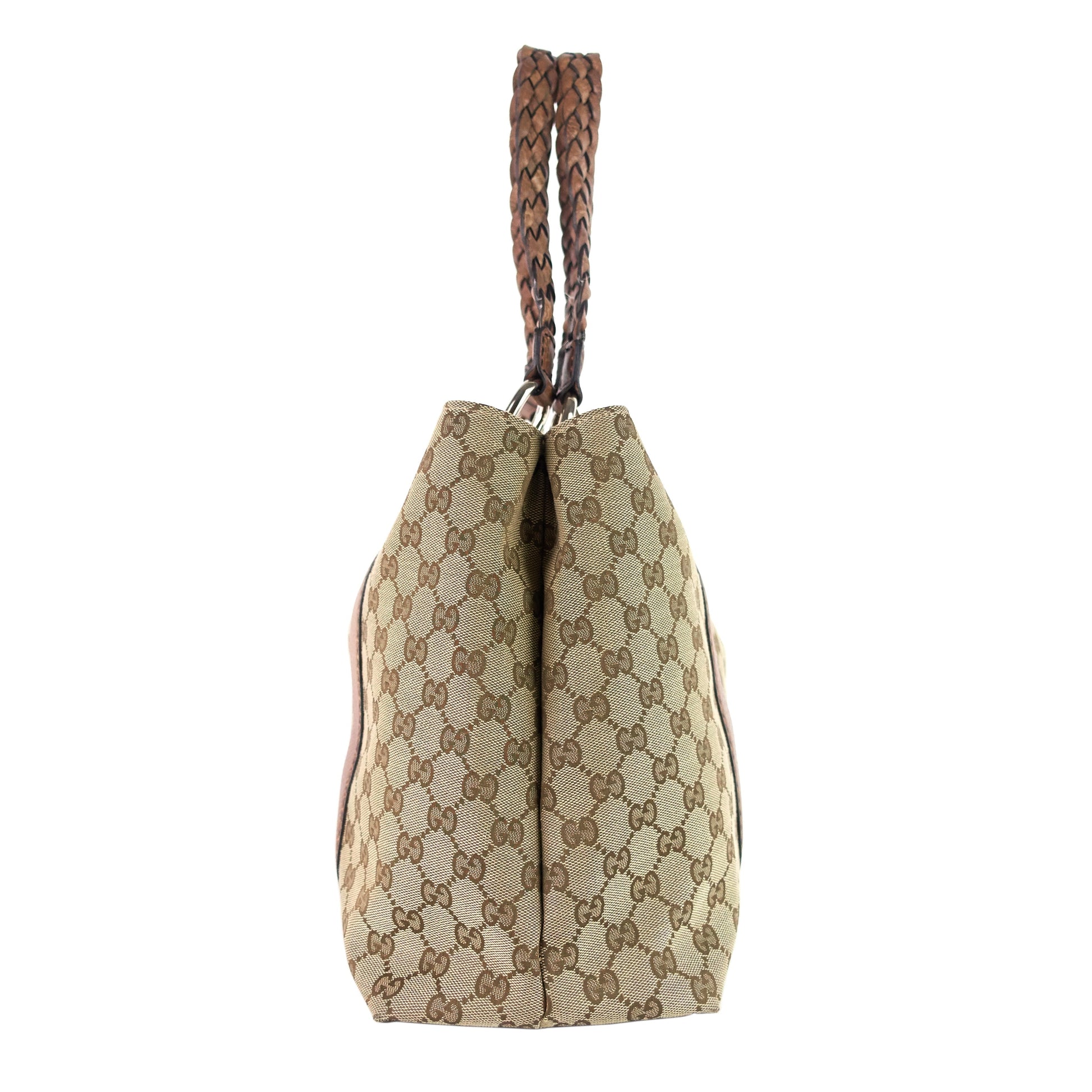 Gucci Libeccio Bamboo Bar Tote Bag Canvas Medium