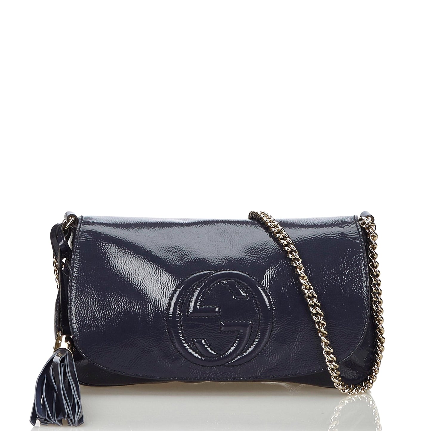 Gucci Soho Patent Crossbody Bag Leather Mini