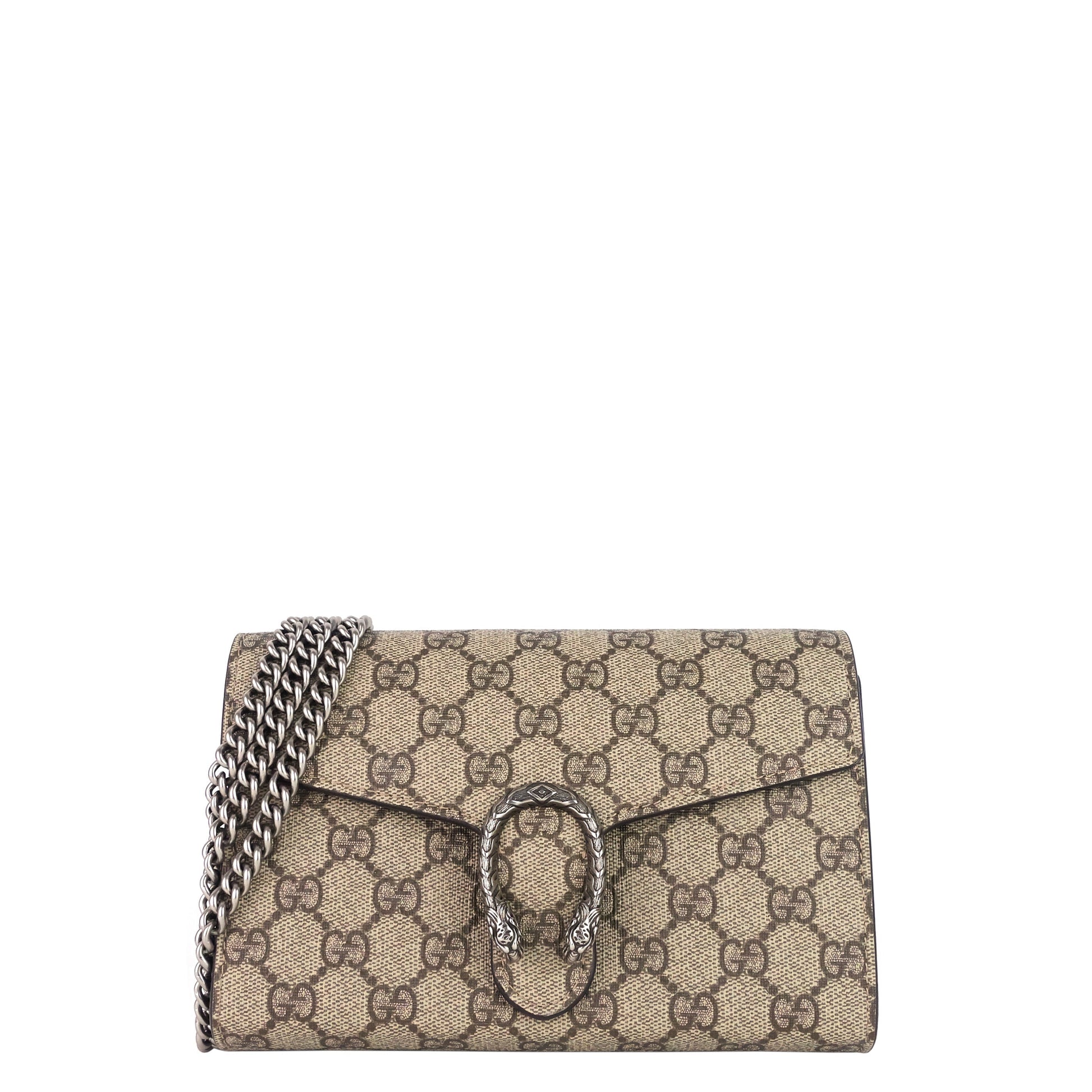 Gucci Dionysus Supreme Wallet Bag Canvas Chain Crossbody Bag