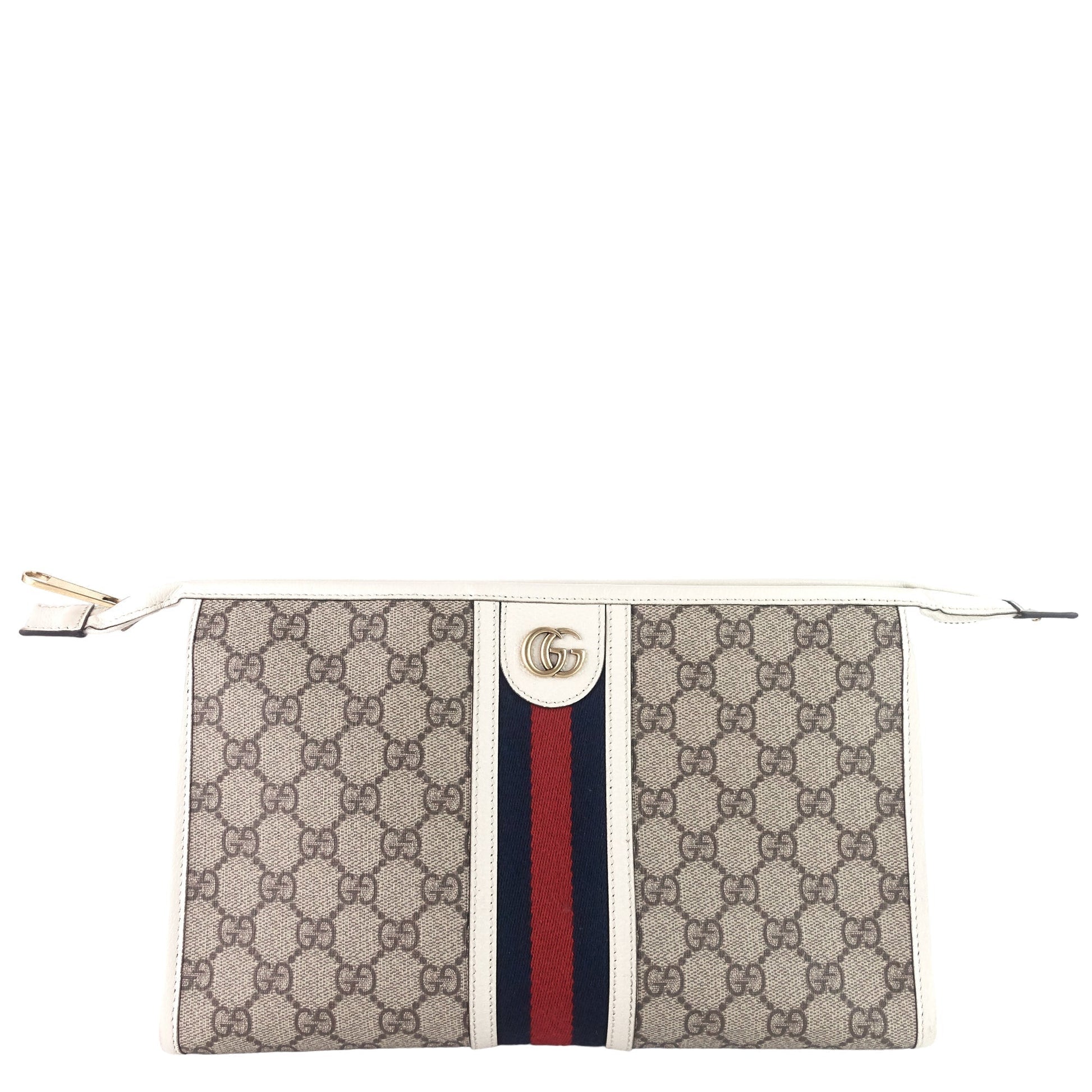 Gucci Ophidia Supreme Toiletry Pouch Clutch Bag Canvas