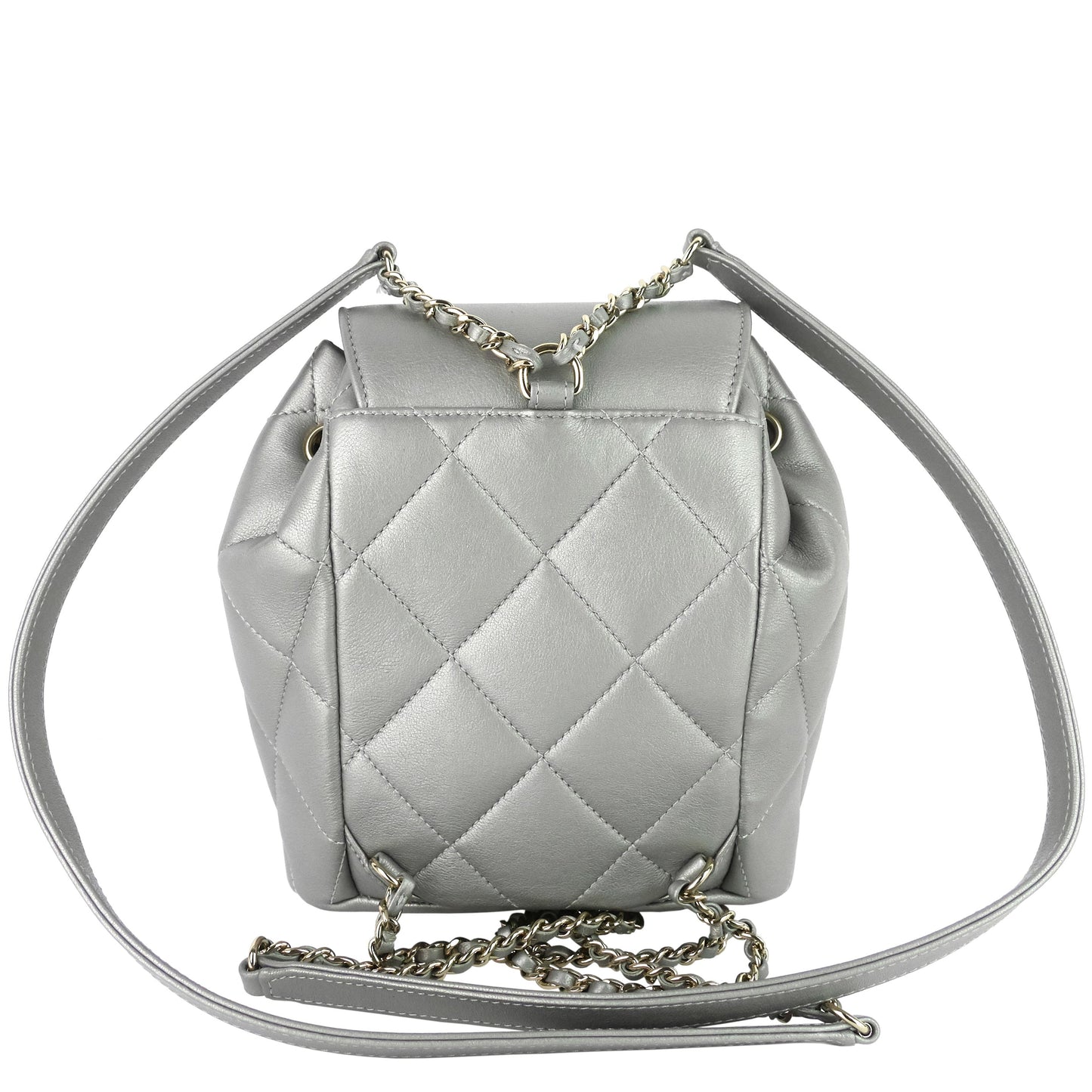 Chanel CC Lambskin Leather Chain New Backpack