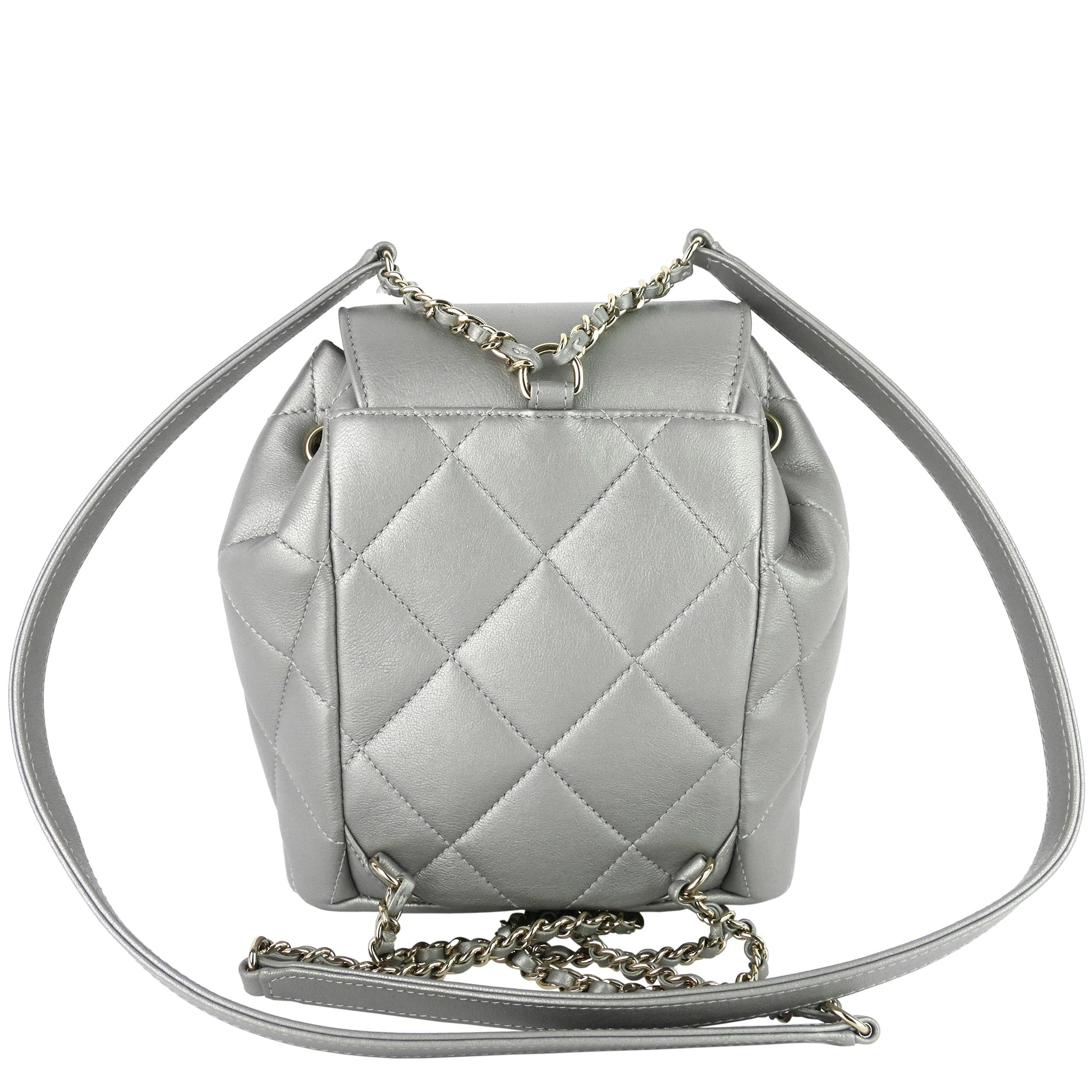 Chanel CC Lambskin Leather Chain New Backpack