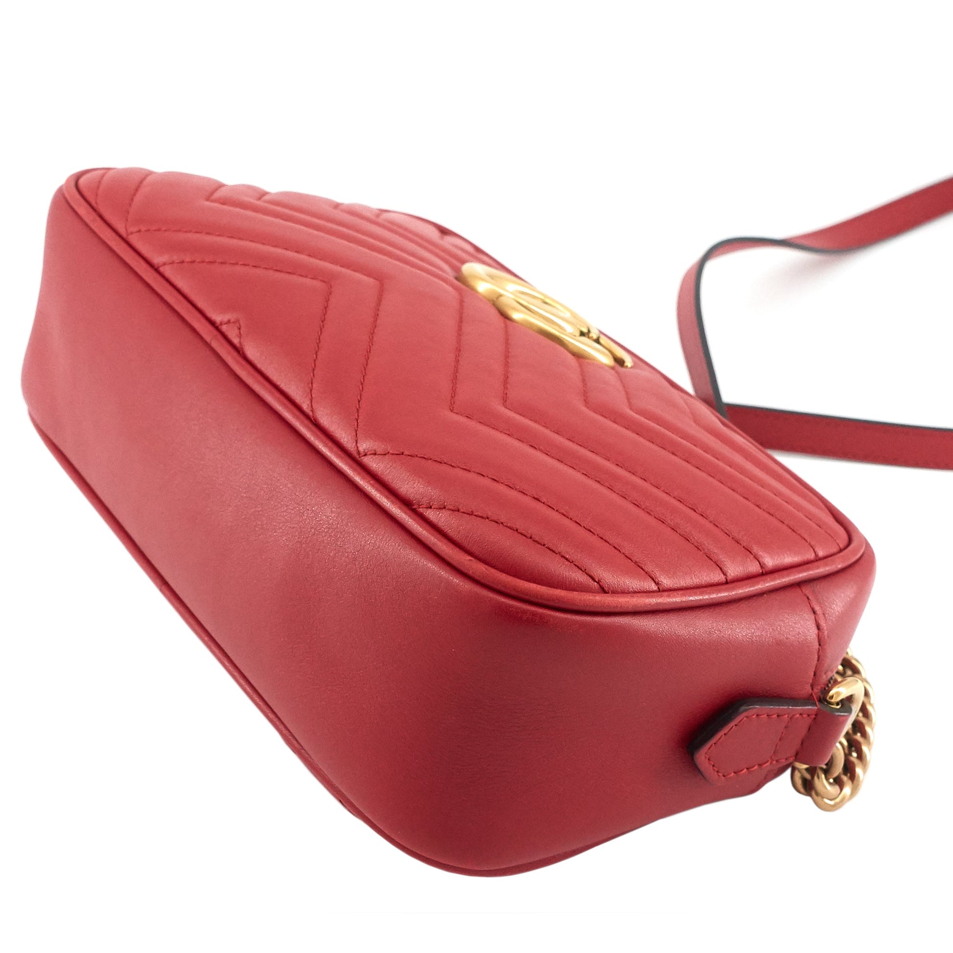 Gucci Marmont Matelass Calfskin Shoulder Bag Small Crossbody Bag