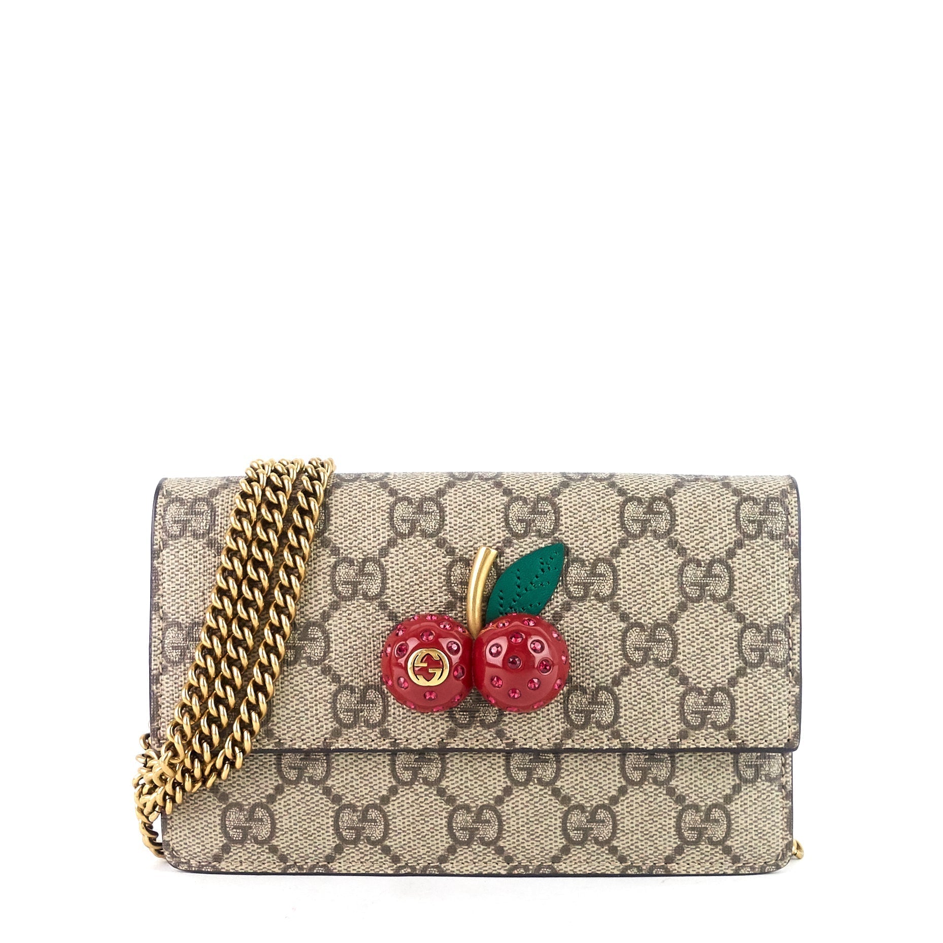 Gucci Supreme Cherries Crossbody Bag Canvas