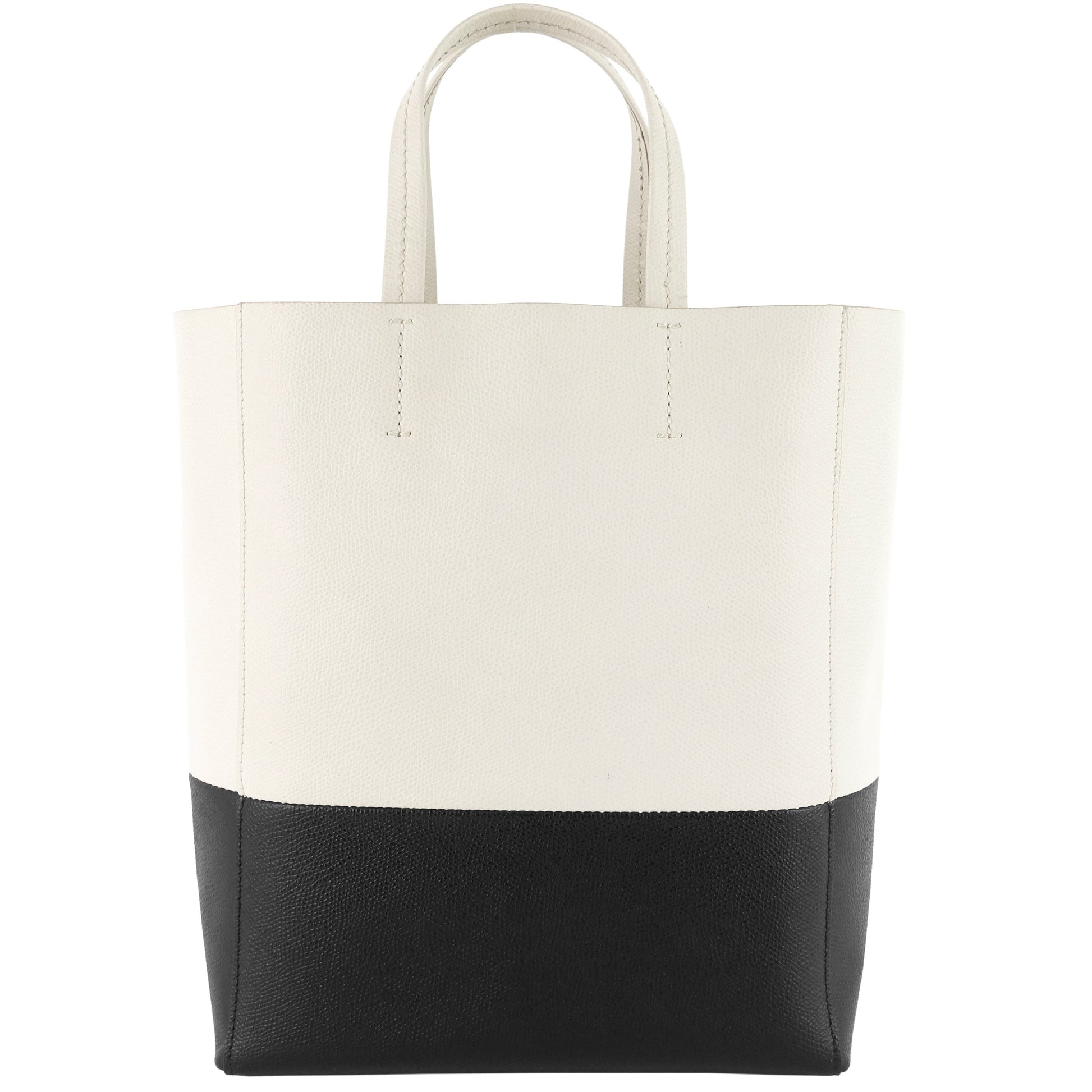 Luxury Vertical Cabas Bicolour Tote Bag Small